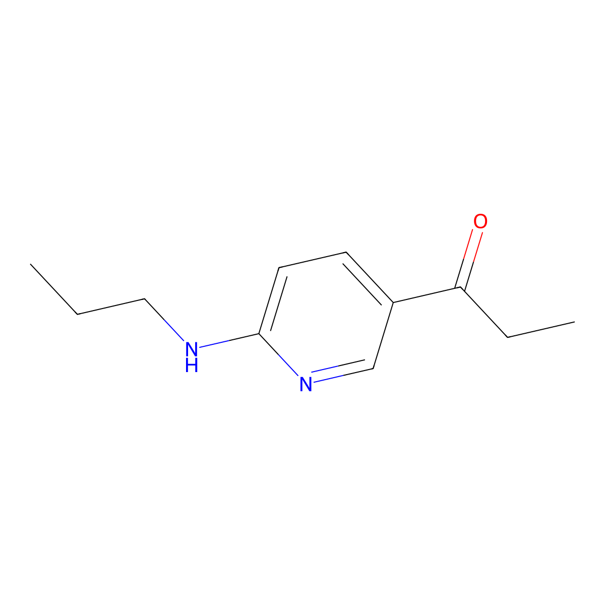 1-(6-(Propylamino)pyridin-3-yl)propan-1-one molecular structure, CAS 1355217-03-6