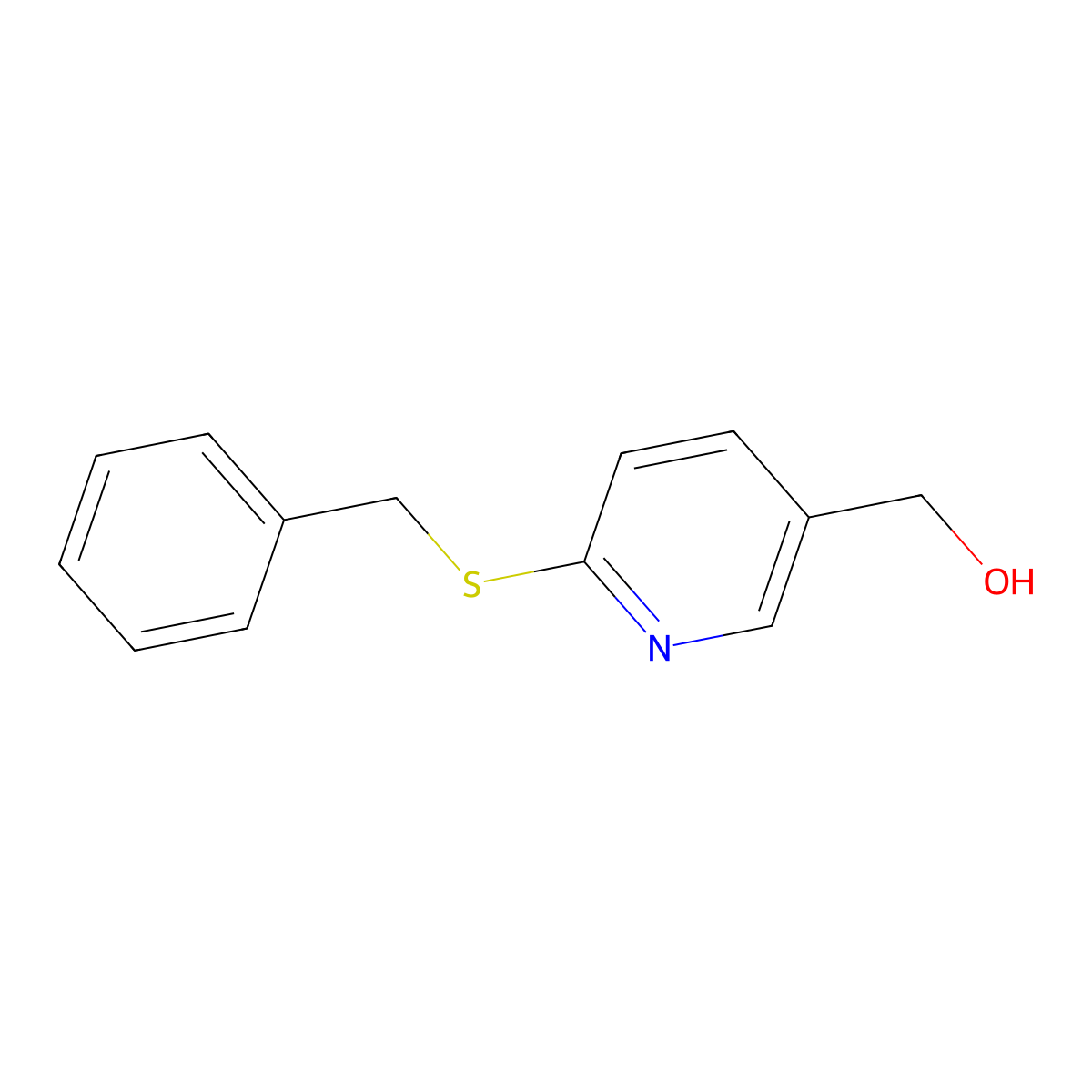 (6-(Benzylthio)pyridin-3-yl)methanol molecular structure, CAS 1355218-03-9