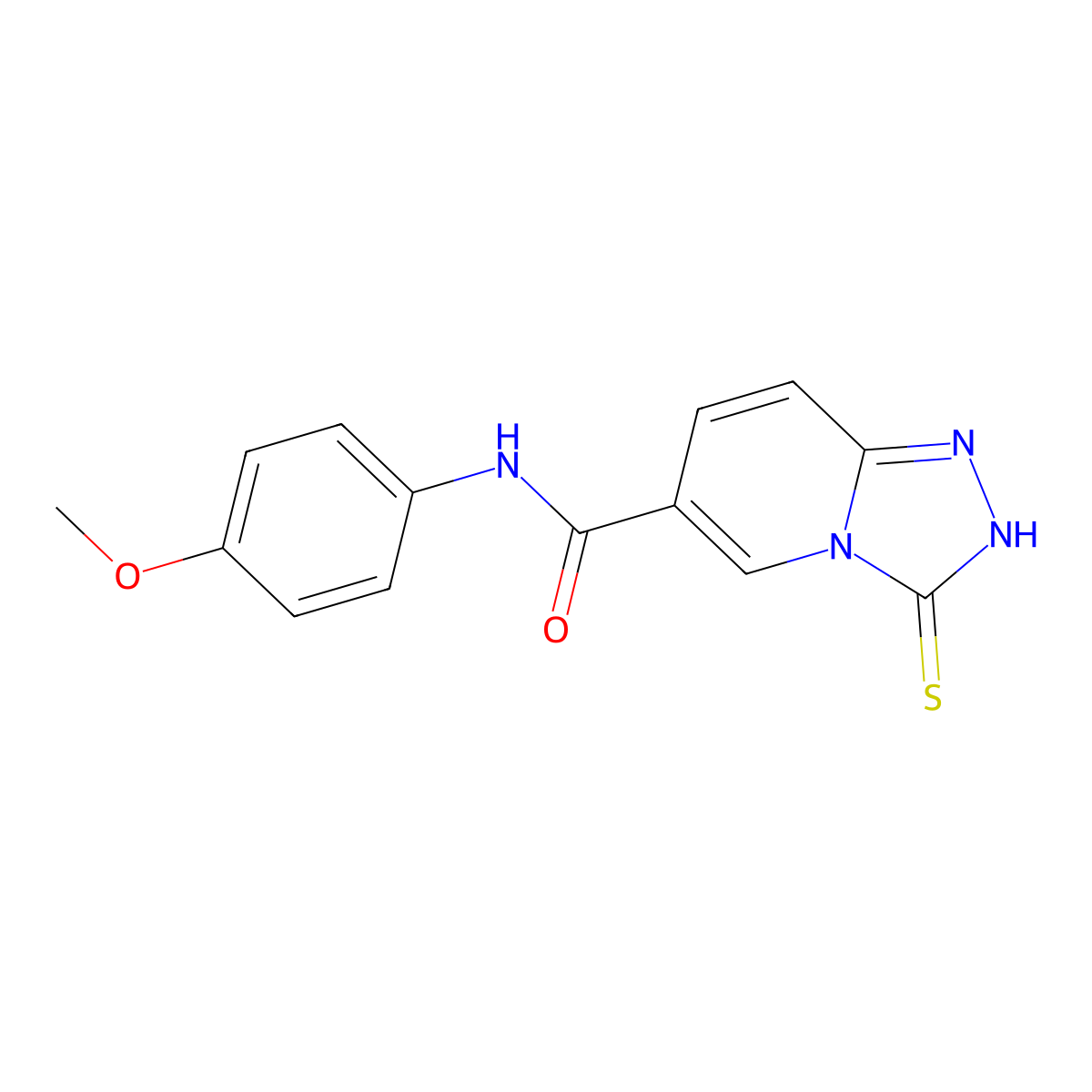 3-Mercapto-N-(4-methoxyphenyl)-[1,2,4]triazolo[4,3-a]pyridine-6-carboxamide molecular structure, CAS 1355218-17-5