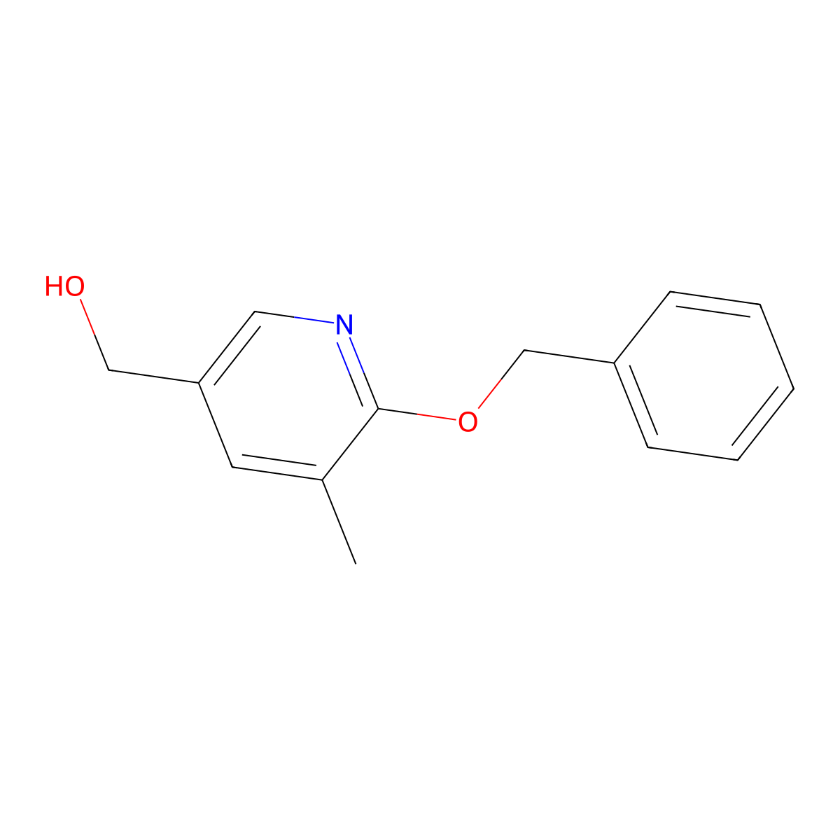 (6-(Benzyloxy)-5-methylpyridin-3-yl)methanol molecular structure, CAS 1355218-27-7