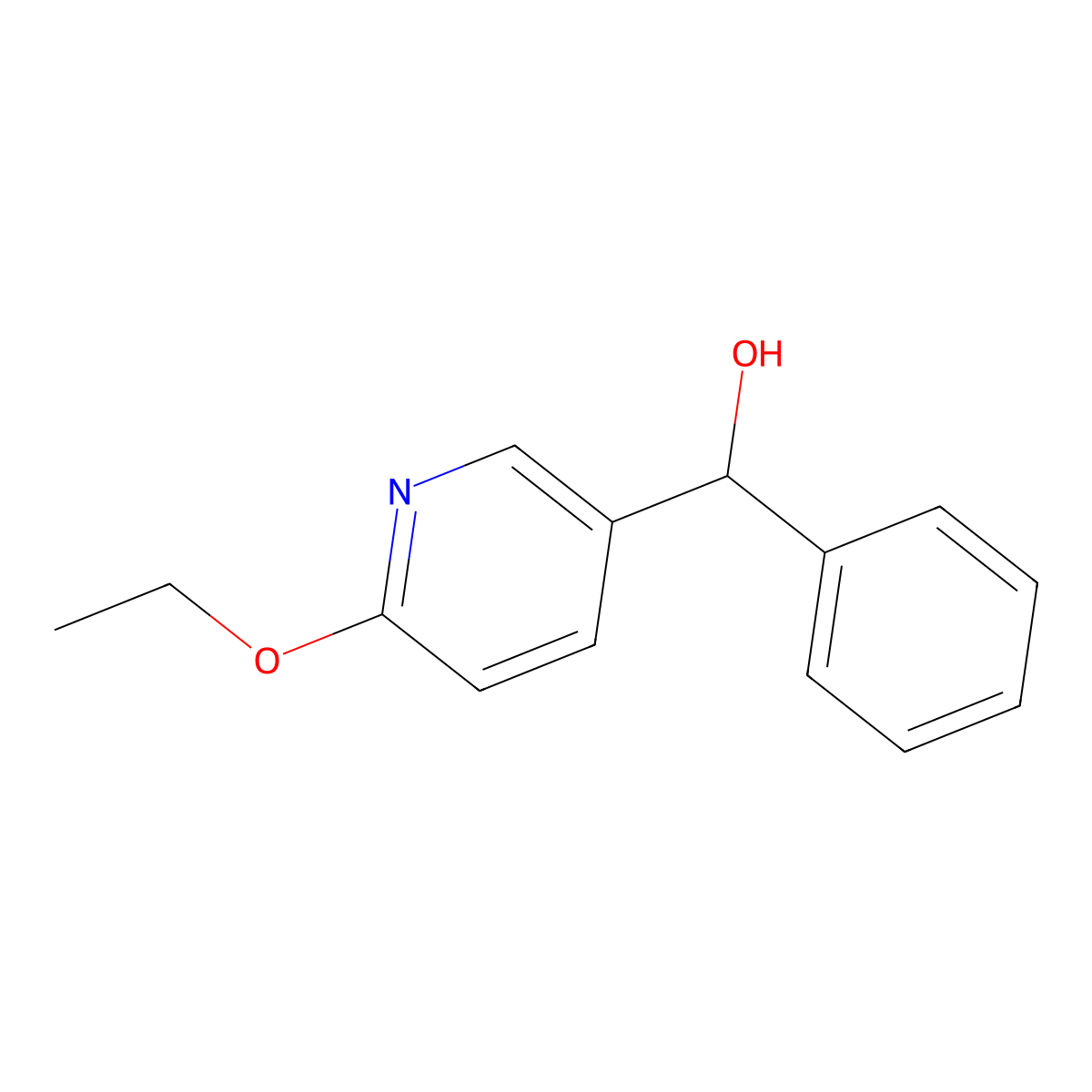 6-Ethoxy-alpha-phenyl-3-pyridinemethanol molecular structure, CAS 1355218-80-2