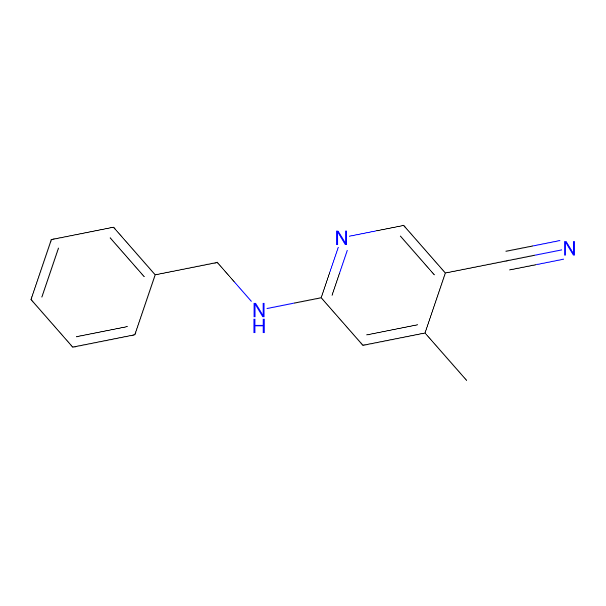 6-(Benzylamino)-4-methylnicotinonitrile molecular structure, CAS 1355218-85-7