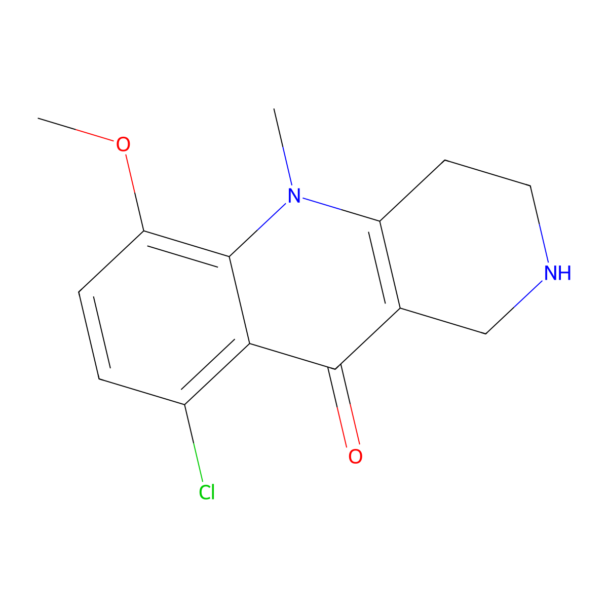 9-Chloro-6-methoxy-5-methyl-1,2,3,4-tetrahydrobenzo[b][1,6]naphthyridin-10(5H)-one molecular structure, CAS 1355219-42-9