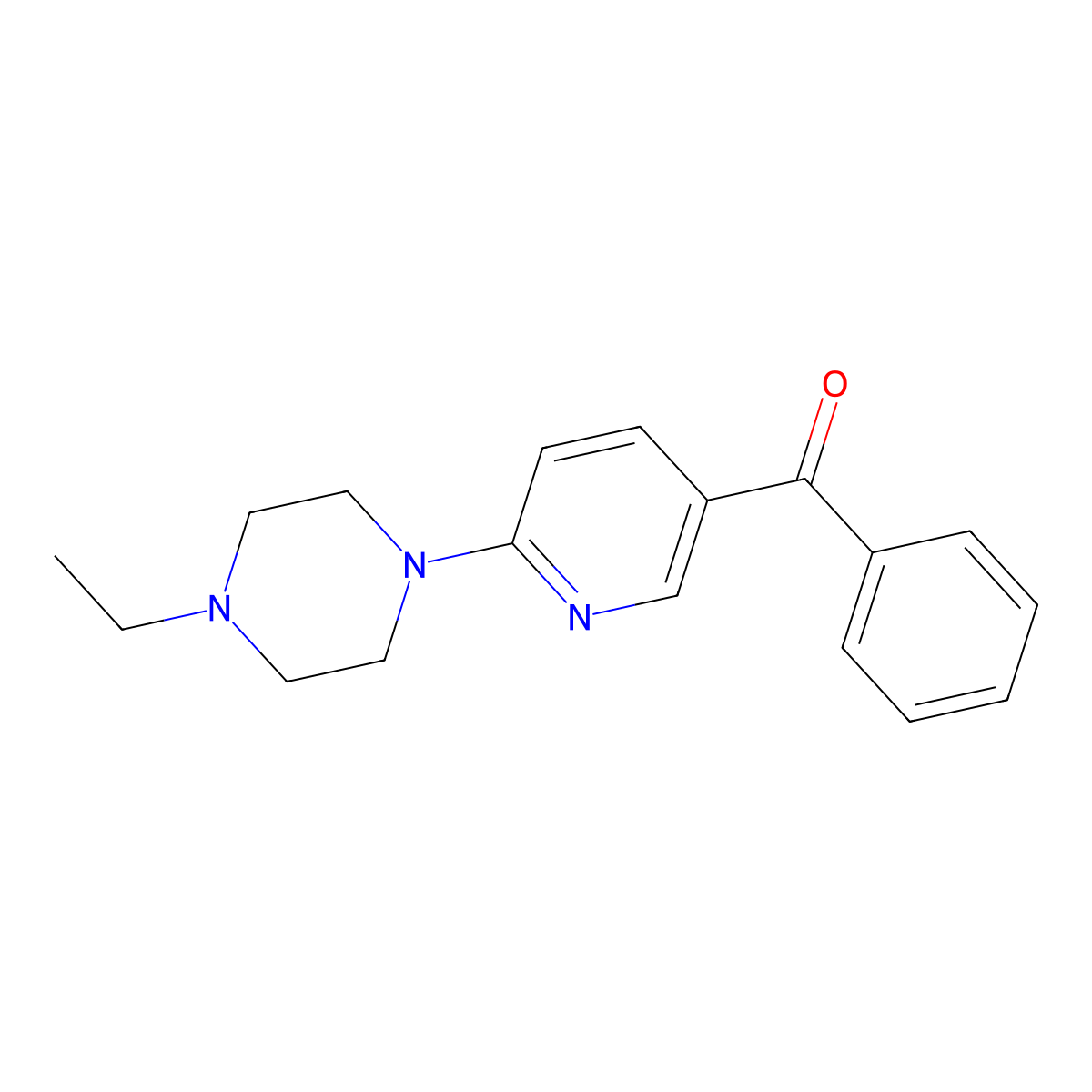 (6-(4-Ethylpiperazin-1-yl)pyridin-3-yl)(phenyl)methanone molecular structure, CAS 1355222-53-5