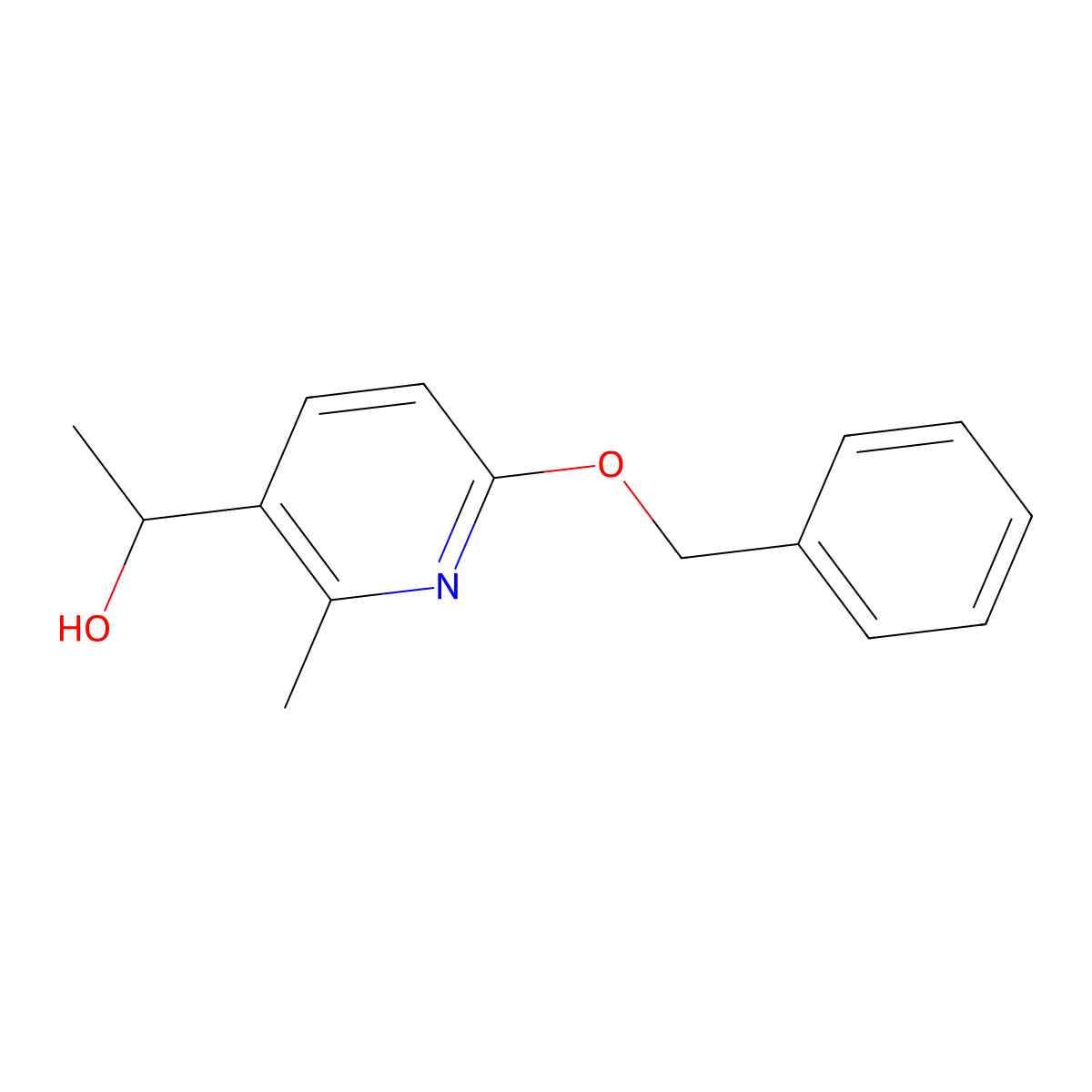 |A,2-Dimethyl-6-(phenylmethoxy)-3-pyridinemethanol molecular structure, CAS 1355223-20-9