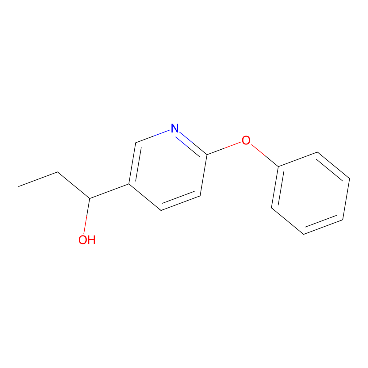 1-(6-Phenoxypyridin-3-yl)propan-1-ol molecular structure, CAS 1355223-59-4