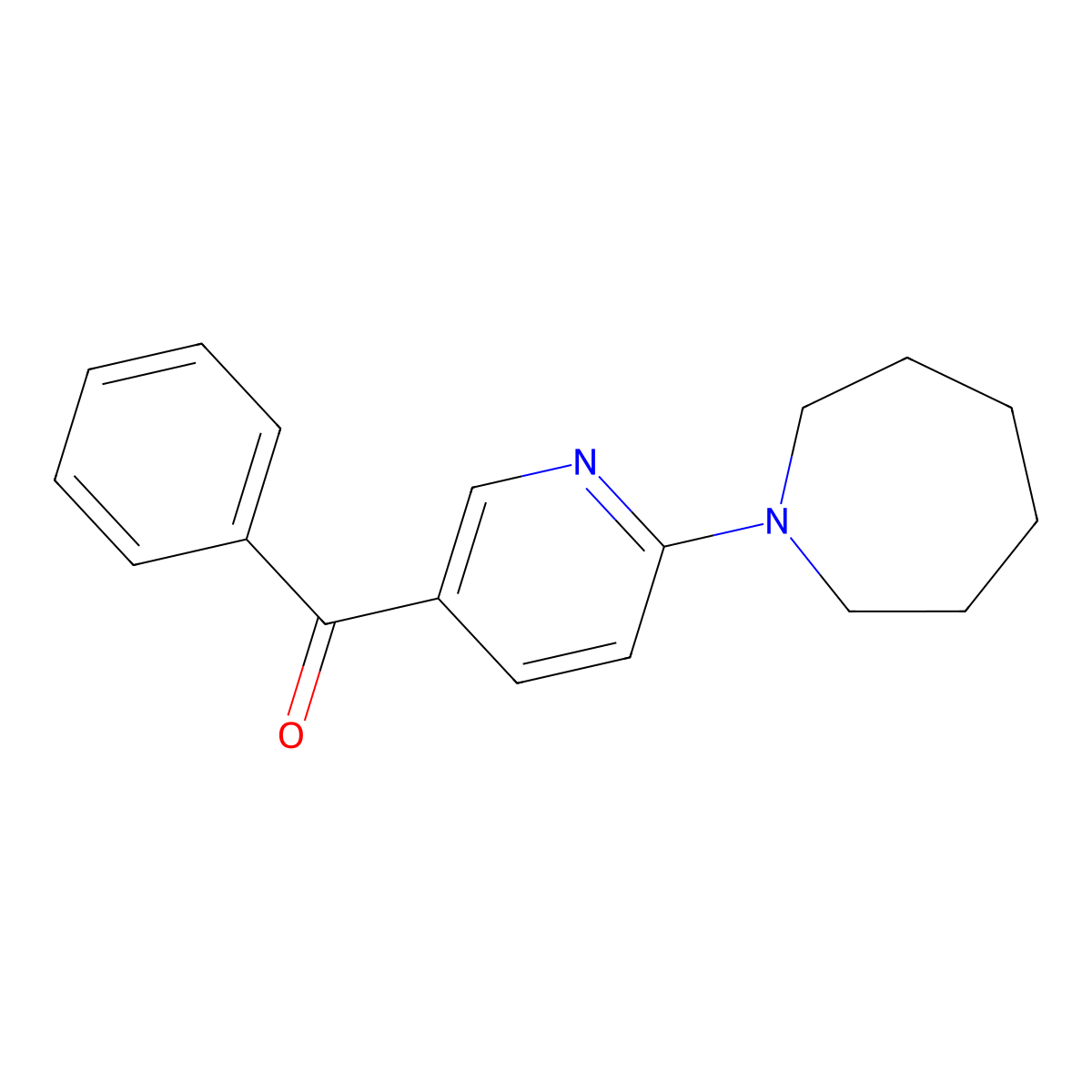 (6-(Azepan-1-yl)pyridin-3-yl)(phenyl)methanone molecular structure, CAS 1355223-67-4