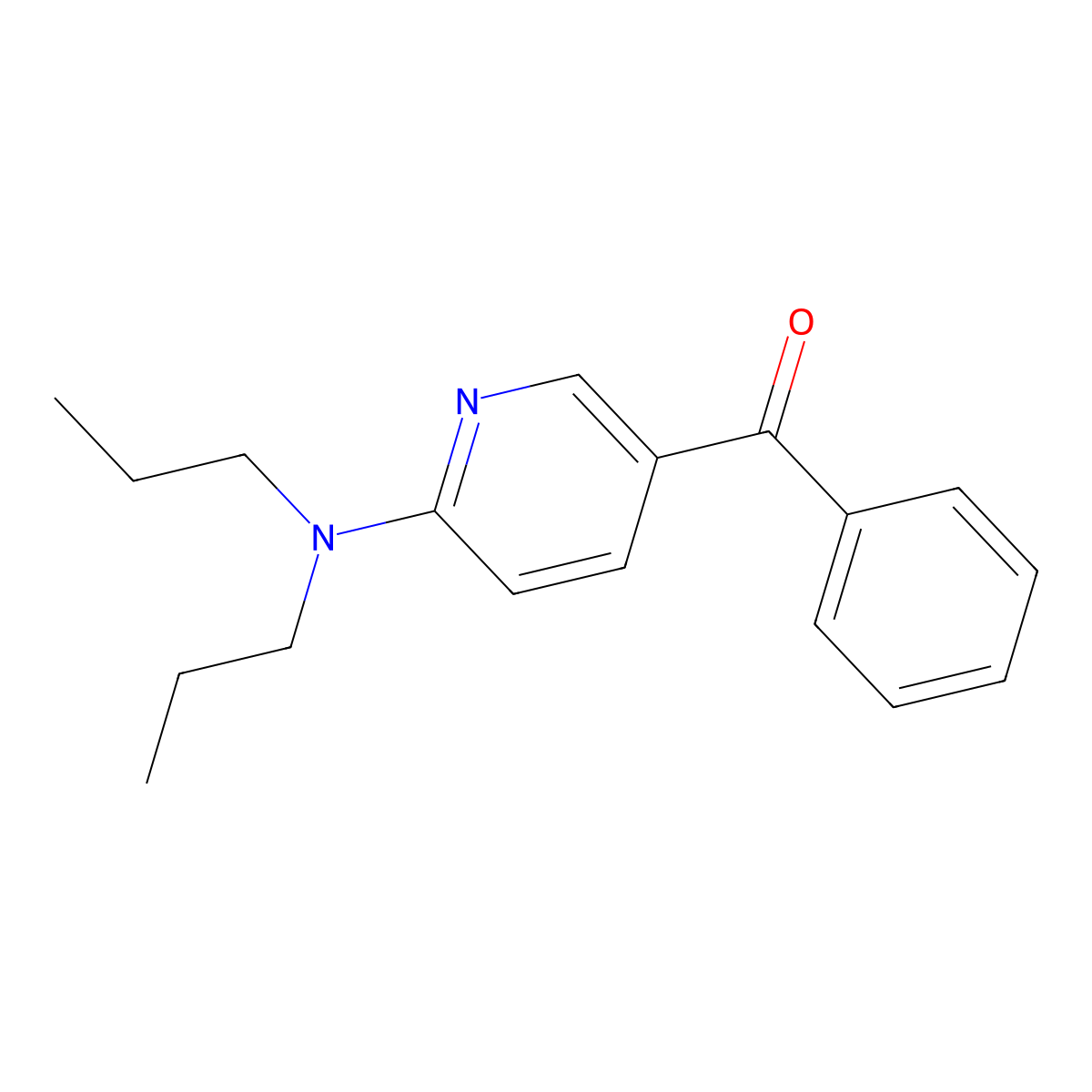 (6-(Dipropylamino)pyridin-3-yl)(phenyl)methanone molecular structure, CAS 1355223-75-4