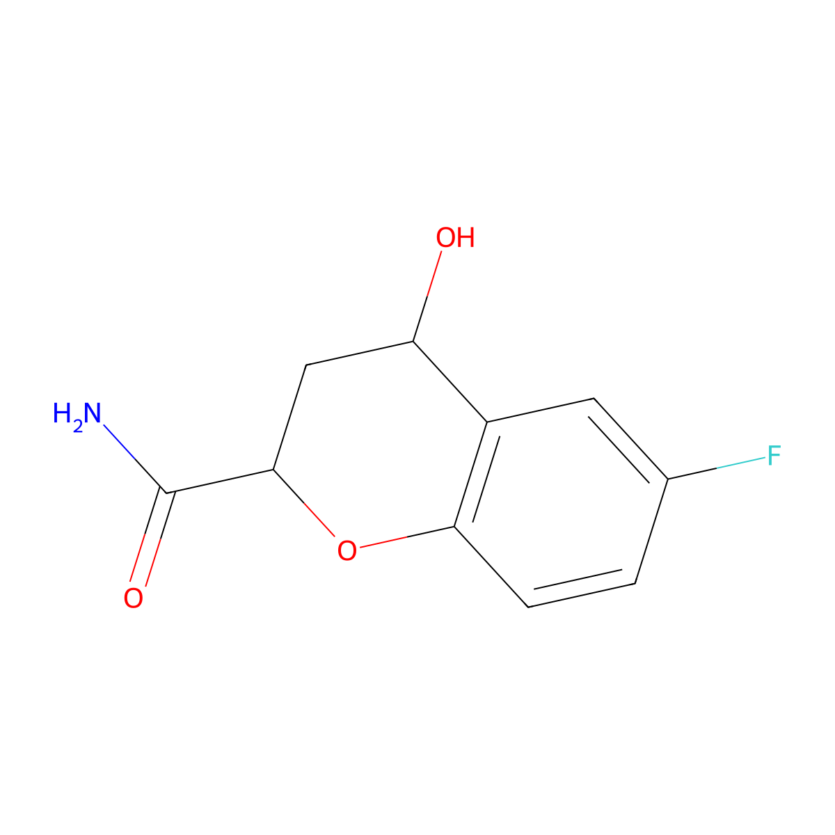 6-Fluoro-4-hydroxychroman-2-carboxamide molecular structure, CAS 1355223-81-2