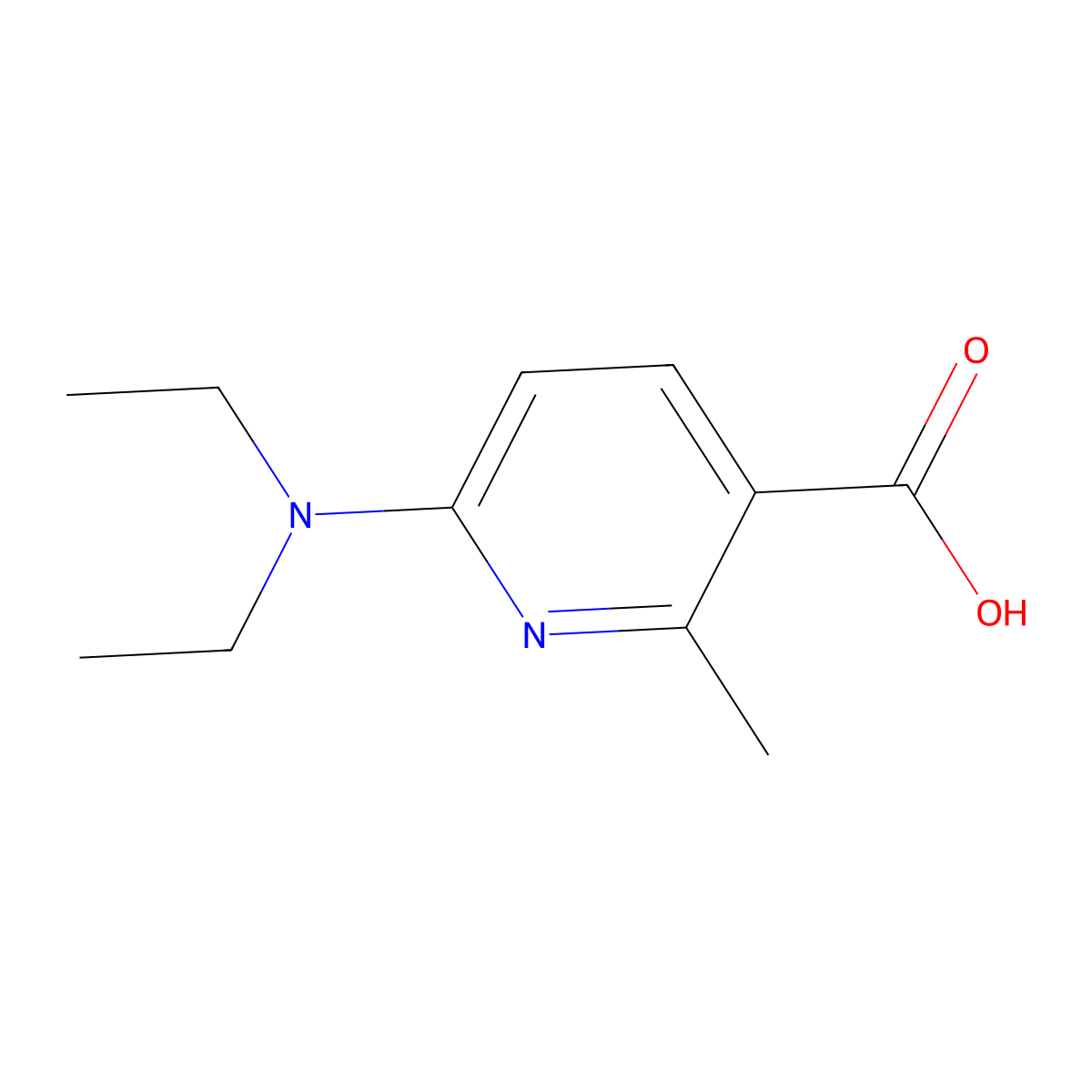 6-(Diethylamino)-2-methylnicotinic acid molecular structure, CAS 1355224-00-8