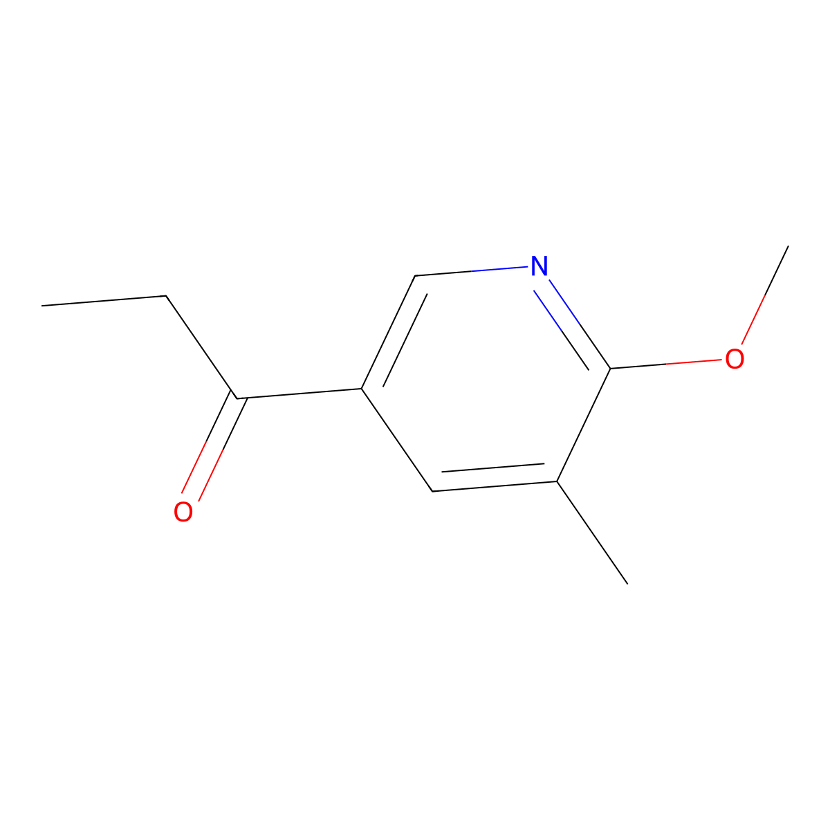 1-(6-Methoxy-5-methylpyridin-3-yl)propan-1-one molecular structure, CAS 1355224-22-4