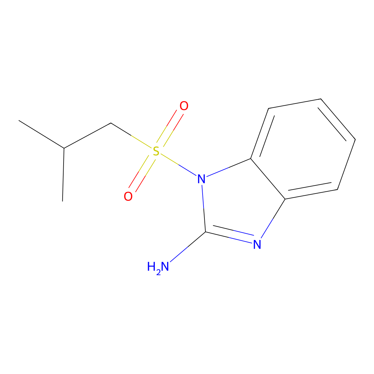 1-(Isobutylsulfonyl)-1H-benzo[d]imidazol-2-amine molecular structure, CAS 1355224-63-3