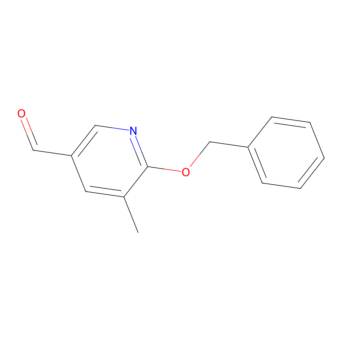 6-(Benzyloxy)-5-methylpyridine-3-carbaldehyde molecular structure, CAS 1355224-75-7