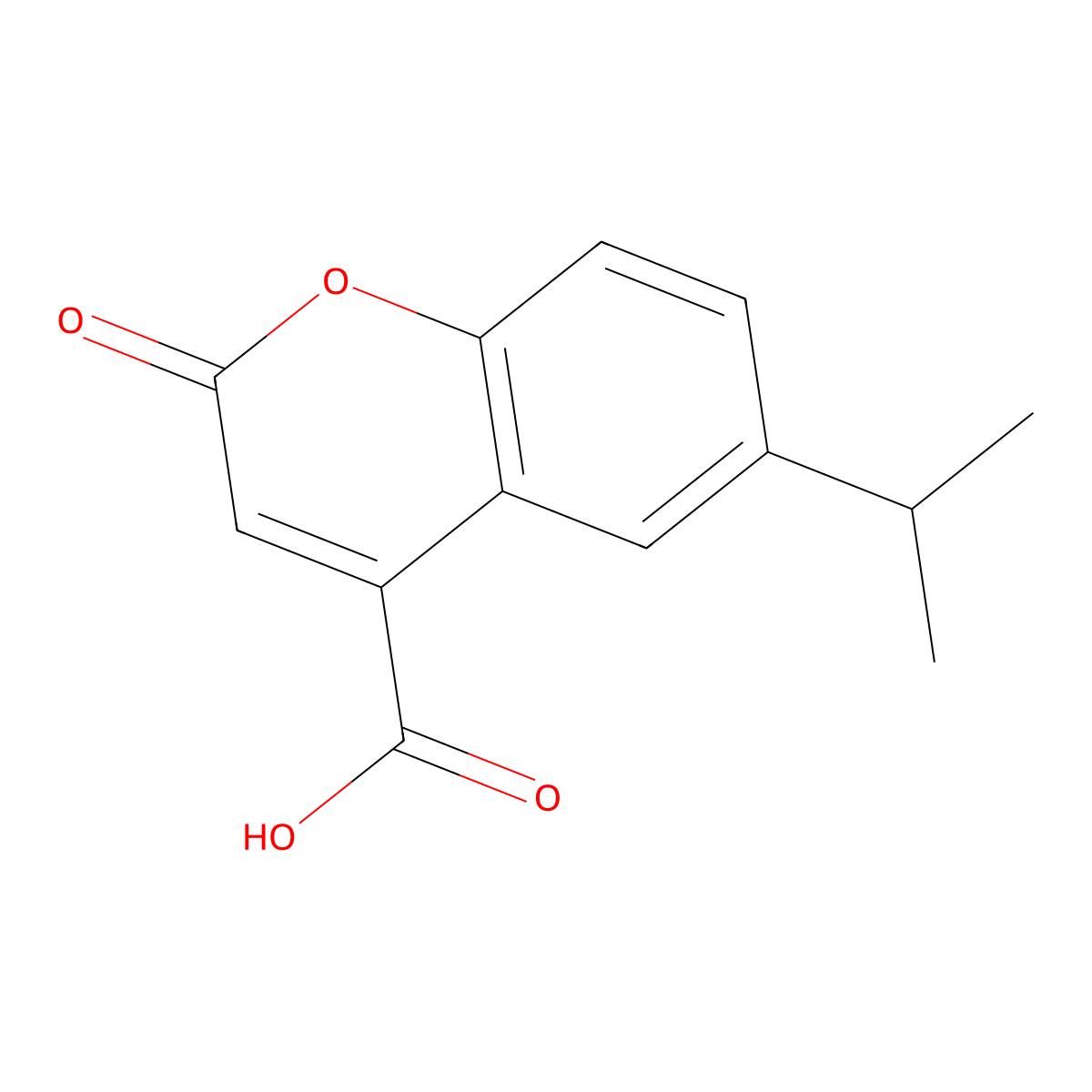 6-Isopropyl-2-oxo-2H-chromene-4-carboxylic acid molecular structure, CAS 1355225-33-0