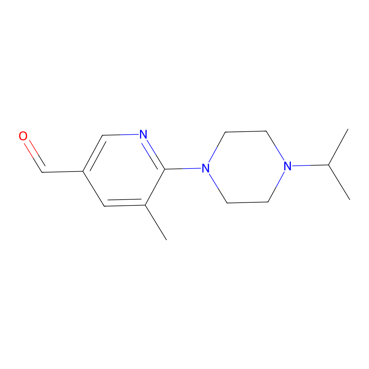 6-(4-Isopropylpiperazin-1-yl)-5-methylnicotinaldehyde molecular structure, CAS 1355226-17-3