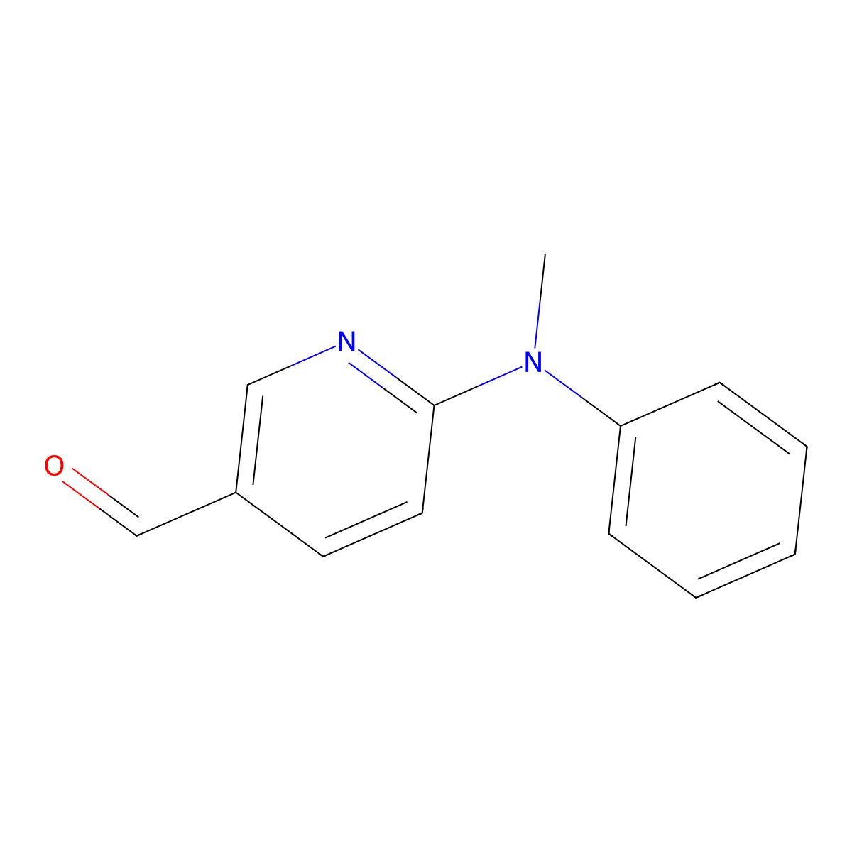 6-(Methyl(phenyl)amino)nicotinaldehyde molecular structure, CAS 1355226-56-0