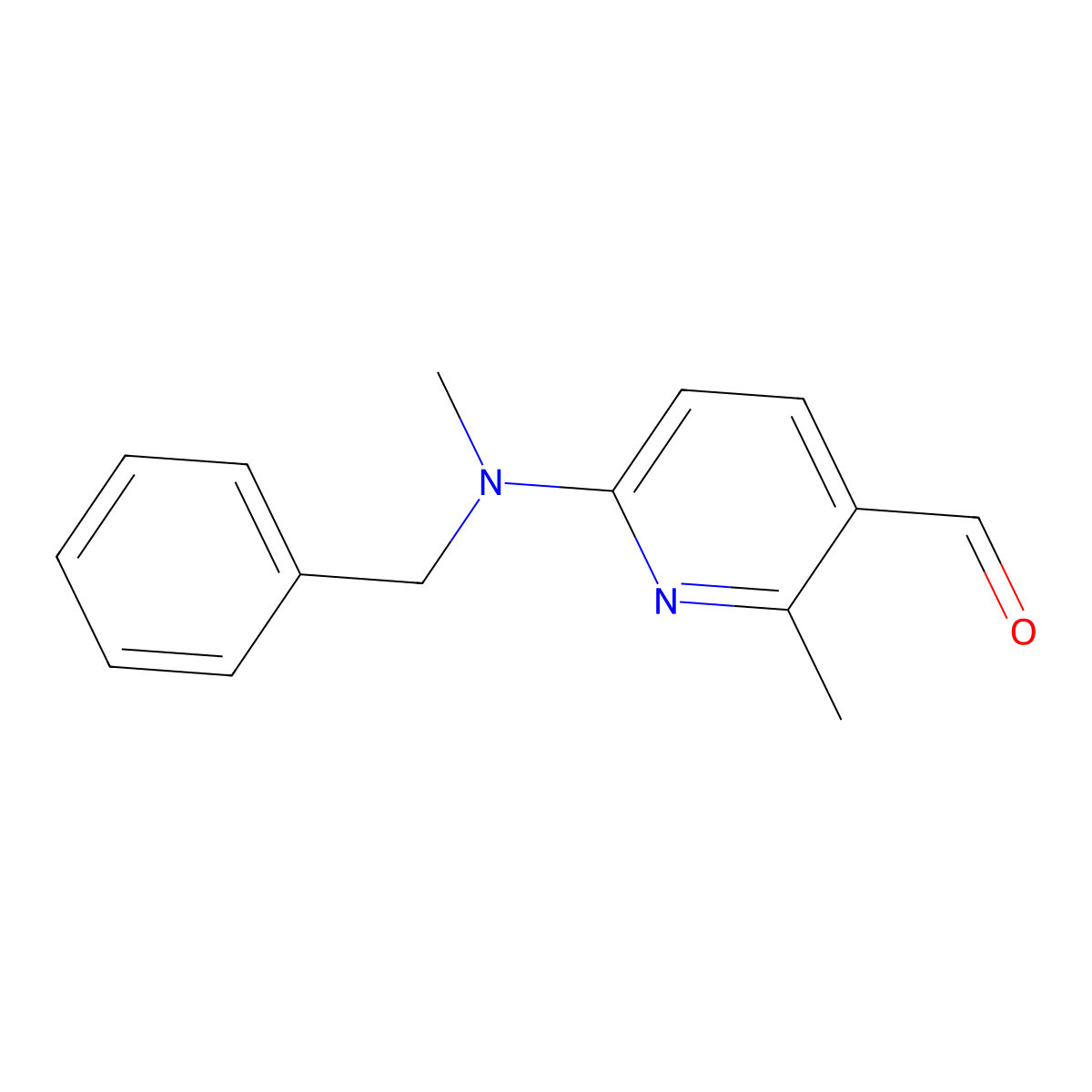 6-(Benzyl(methyl)amino)-2-methylnicotinaldehyde molecular structure, CAS 1355226-72-0