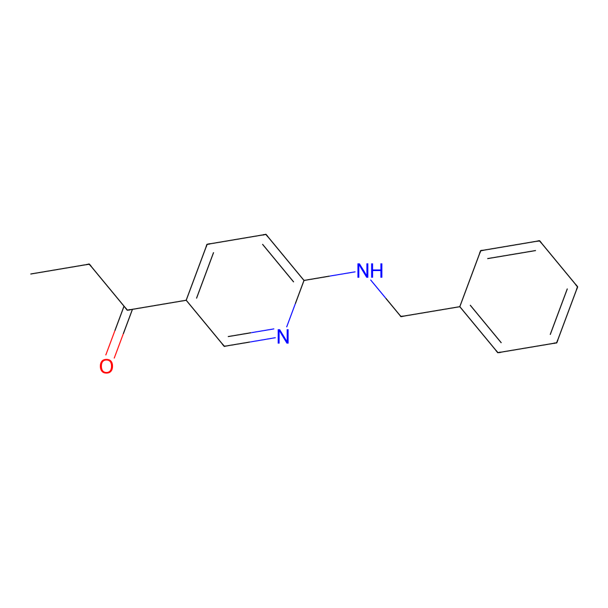 1-(6-(Benzylamino)pyridin-3-yl)propan-1-one molecular structure, CAS 1355226-91-3