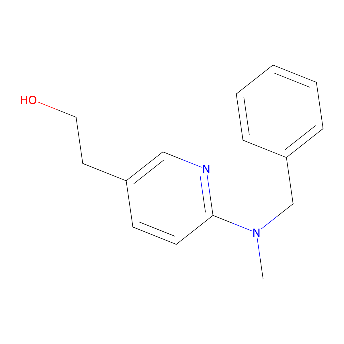 2-{6-[Benzyl(methyl)amino]pyridin-3-yl}ethan-1-ol molecular structure, CAS 1355226-99-1