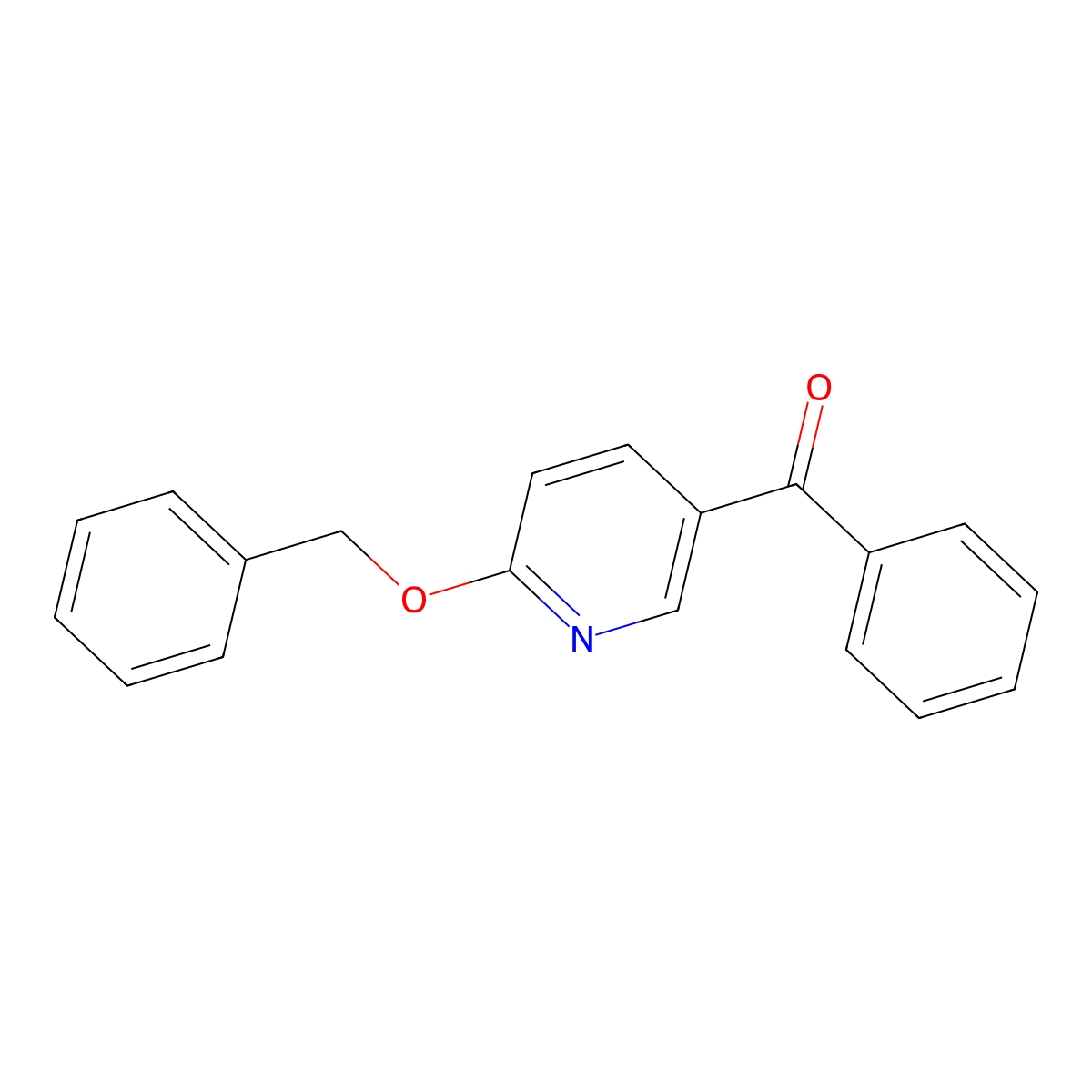 (6-Benzyloxy-pyridin-3-yl)-phenyl-methanone molecular structure, CAS 1355227-06-3