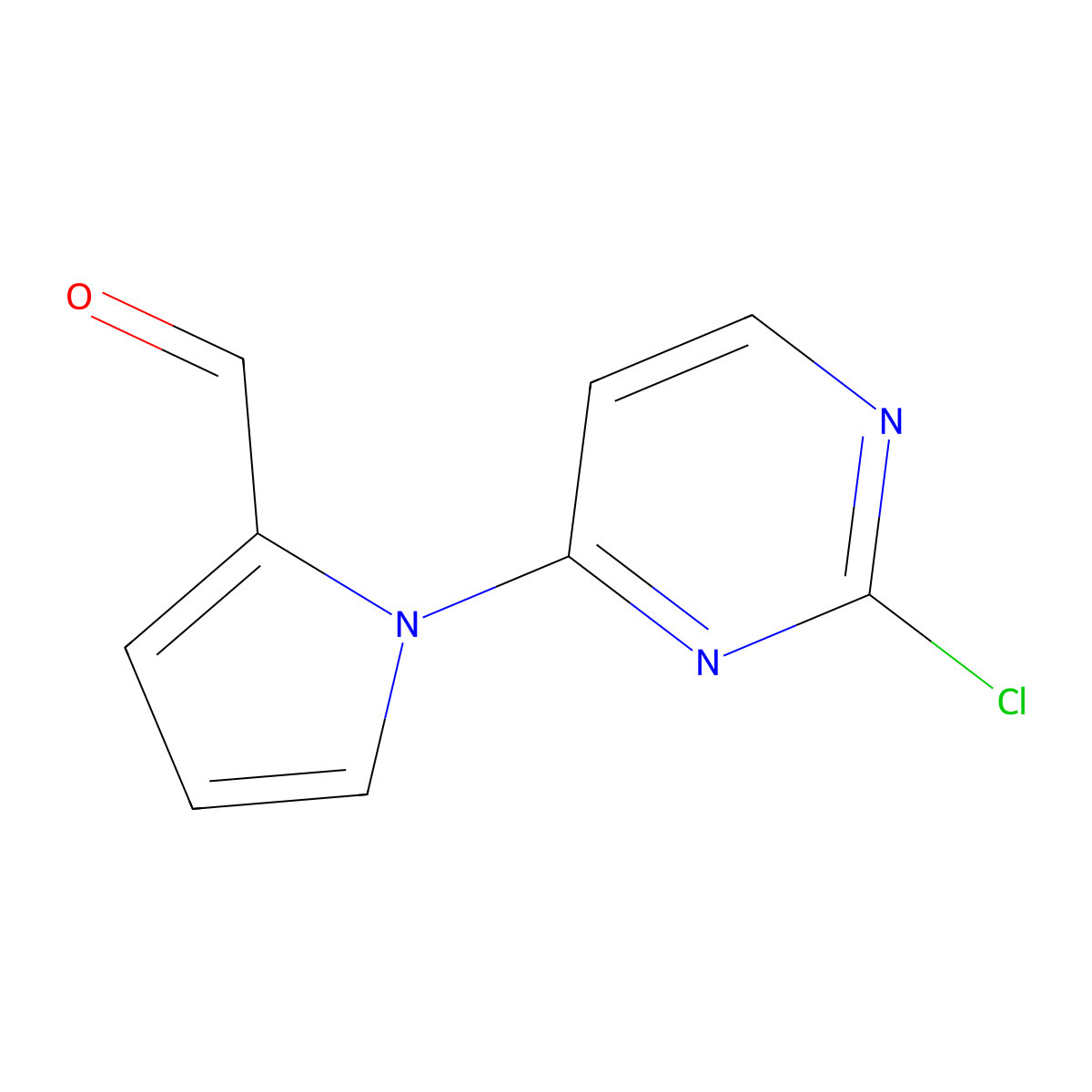 1-(2-Chloropyrimidin-4-yl)-1H-pyrrole-2-carbaldehyde molecular structure, CAS 1355229-53-6