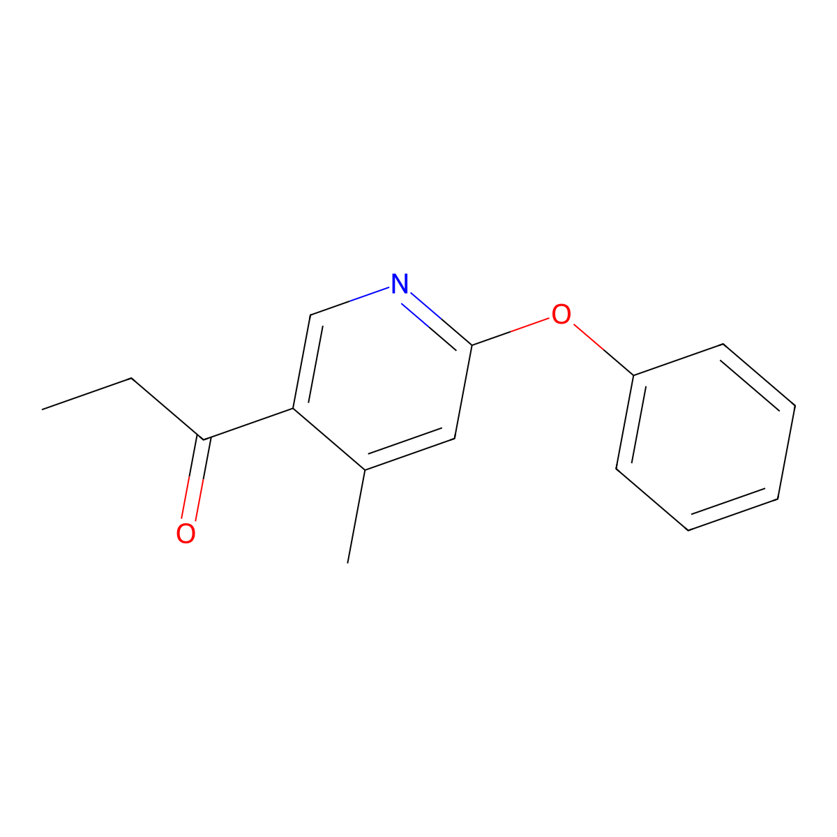 1-(4-Methyl-6-phenoxypyridin-3-yl)propan-1-one molecular structure, CAS 1355229-91-2