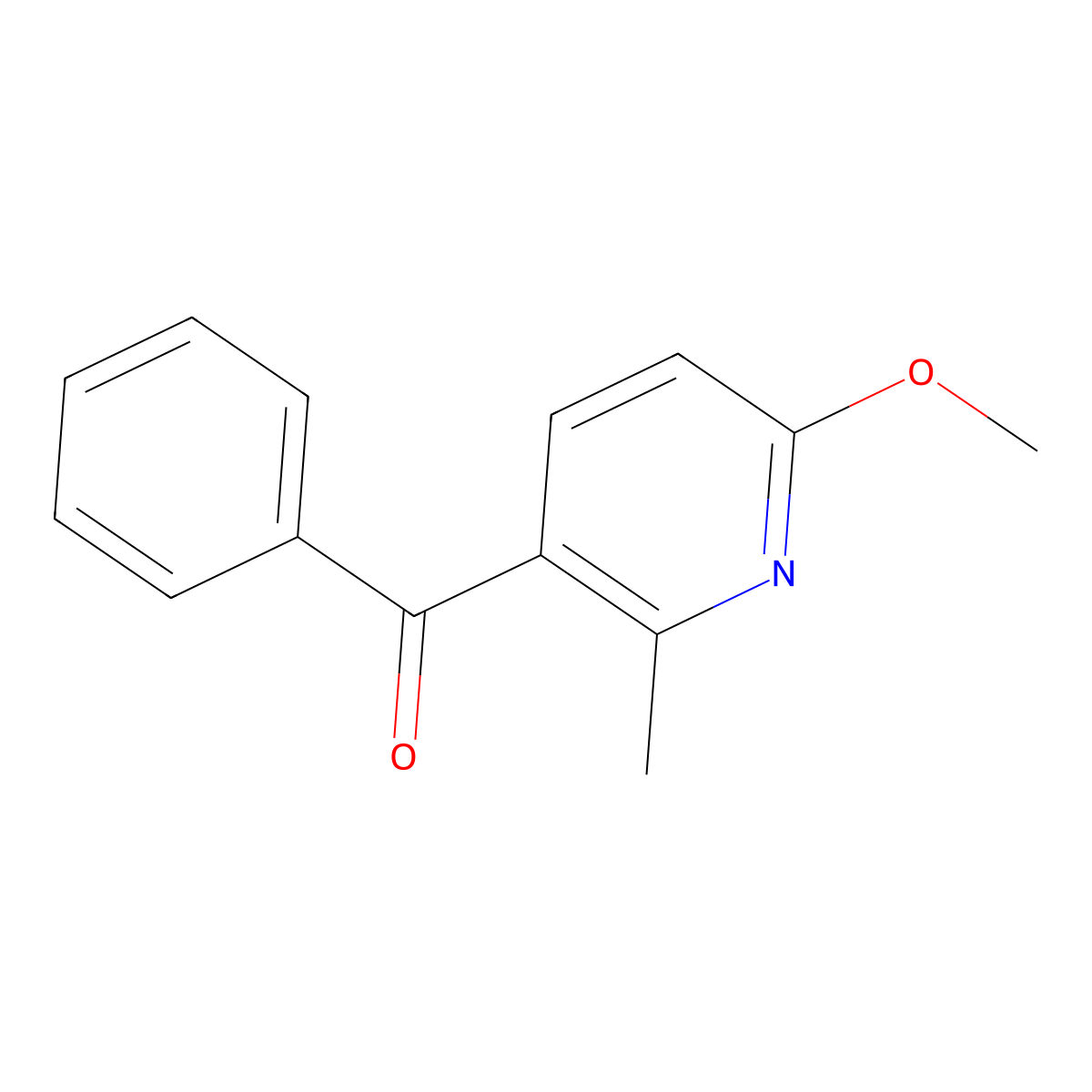 (6-Methoxy-2-methylpyridin-3-yl)(phenyl)methanone molecular structure, CAS 1355230-89-5