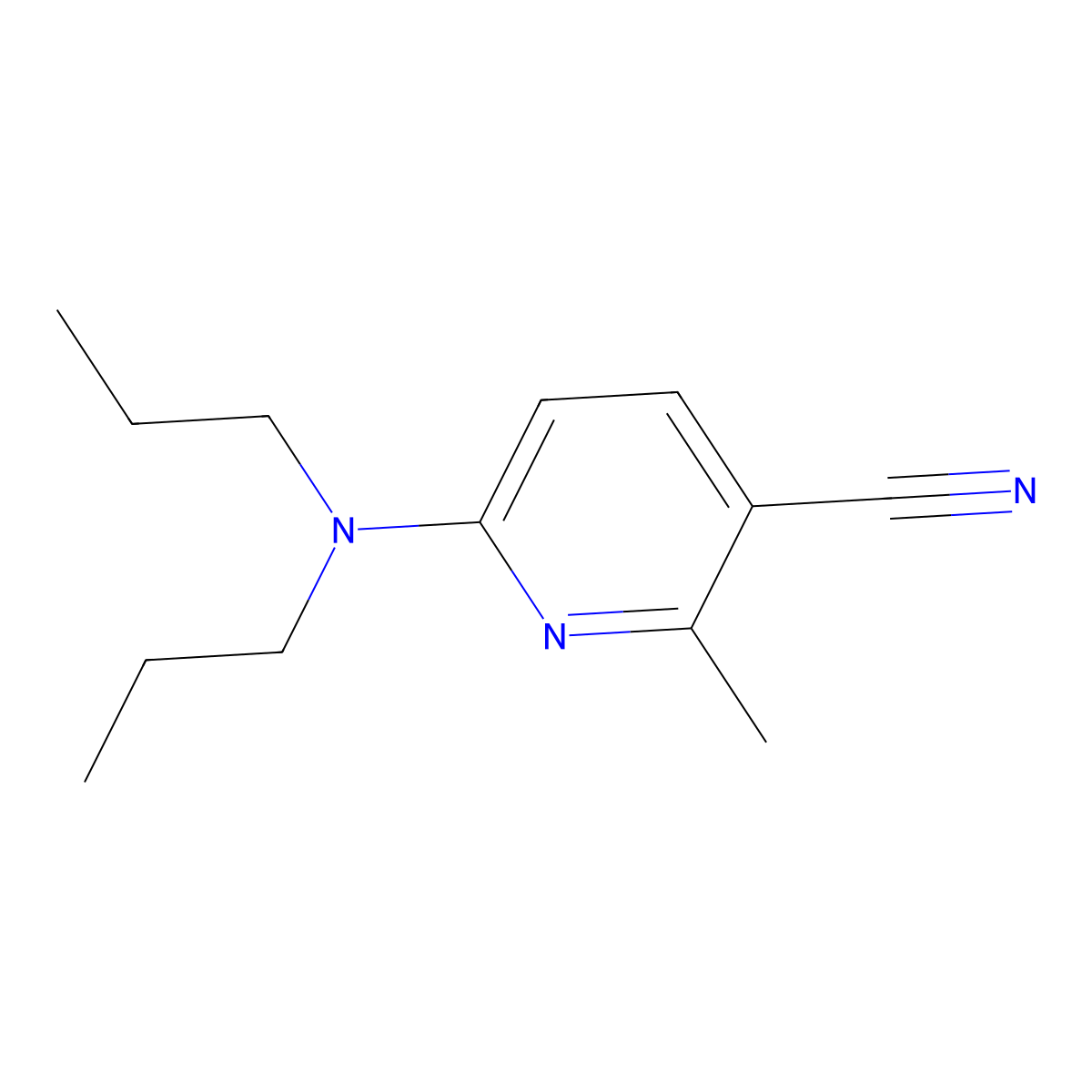 6-(Dipropylamino)-2-methylnicotinonitrile molecular structure, CAS 1355231-44-5