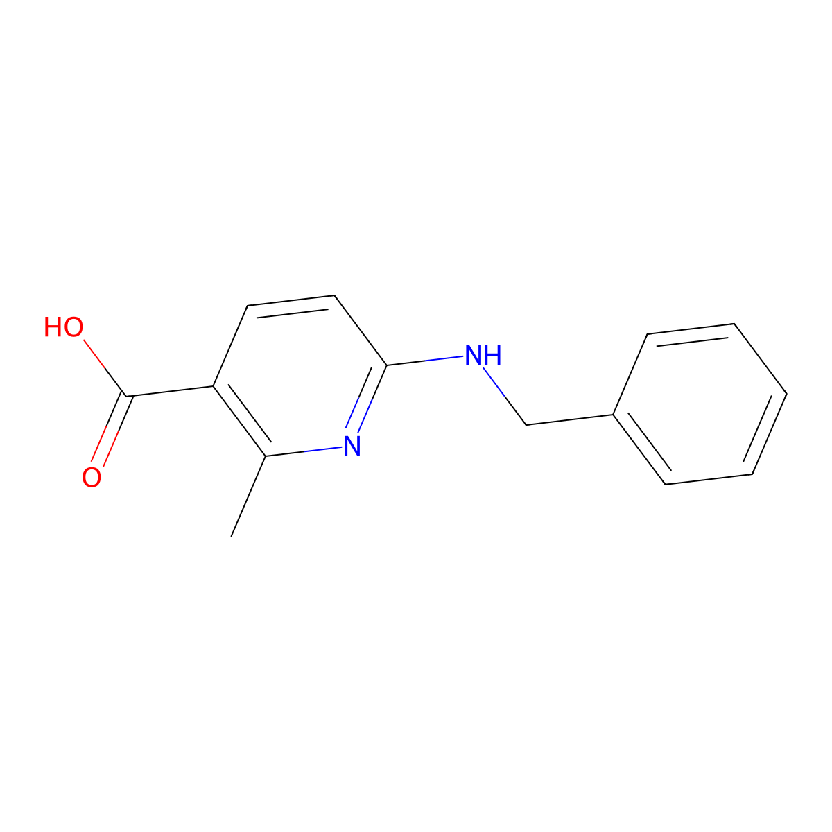 6-(Benzylamino)-2-methylnicotinic acid molecular structure, CAS 1355232-39-1