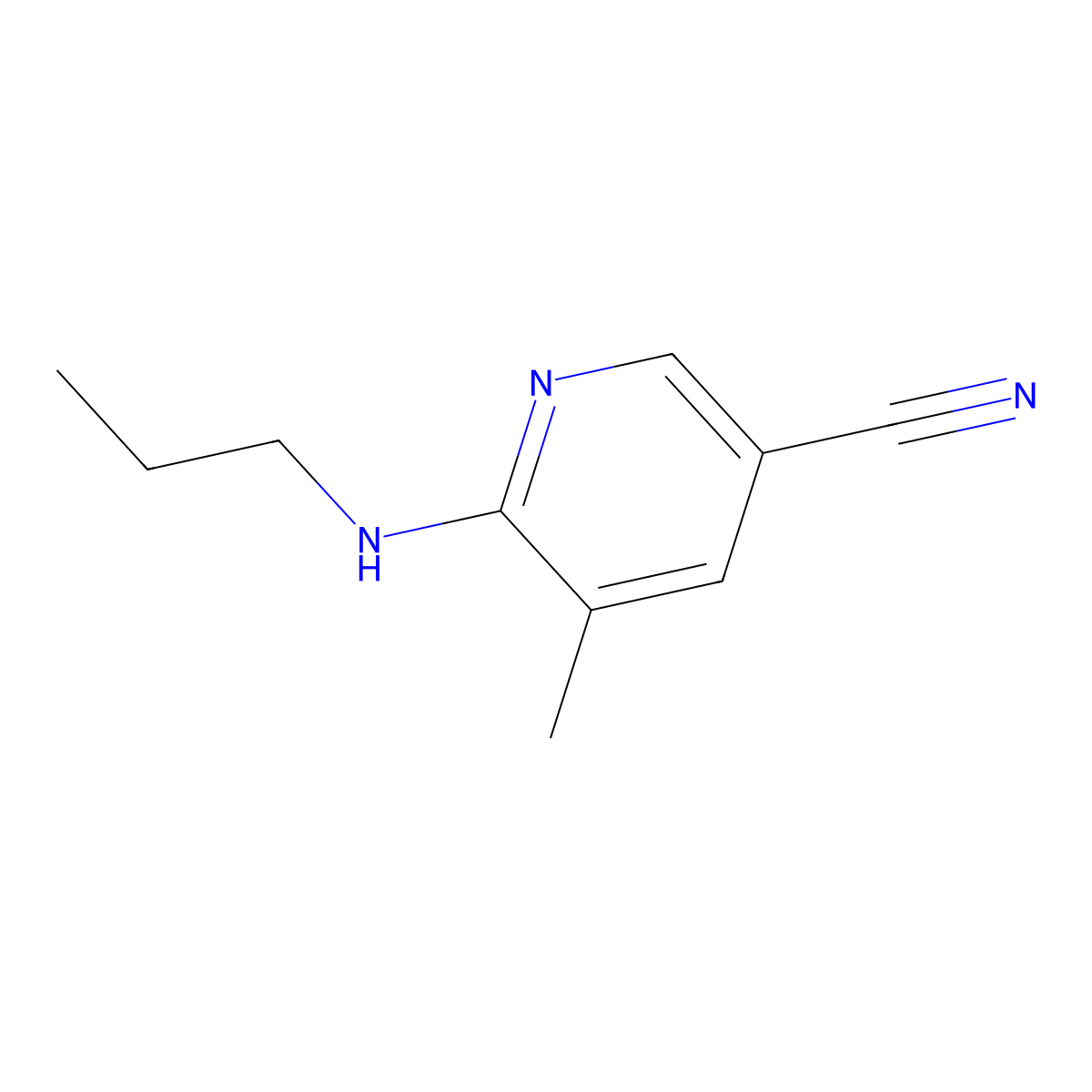 5-Methyl-6-(propylamino)nicotinonitrile molecular structure, CAS 1355232-60-8