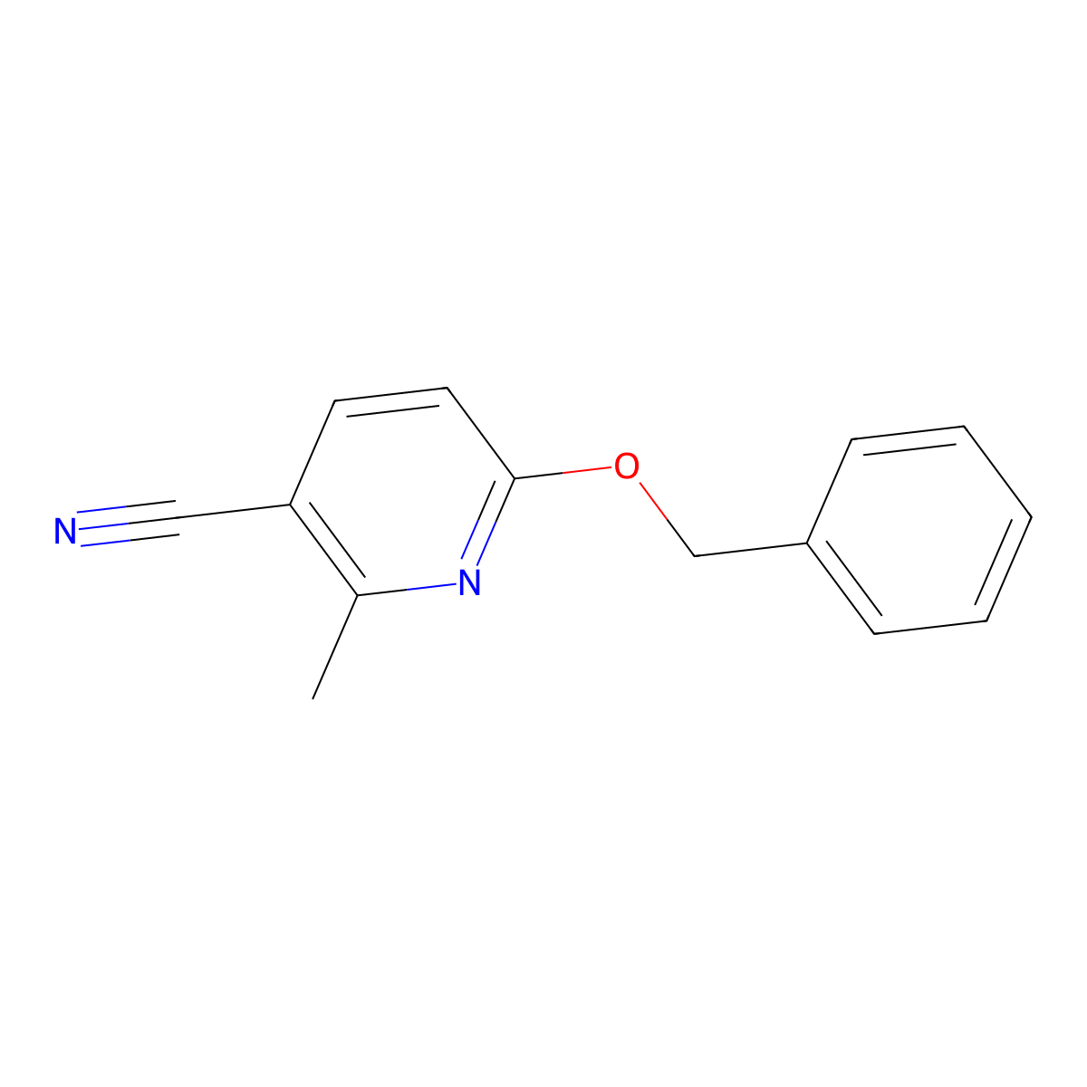 6-(Benzyloxy)-2-methylnicotinonitrile molecular structure, CAS 1355232-88-0