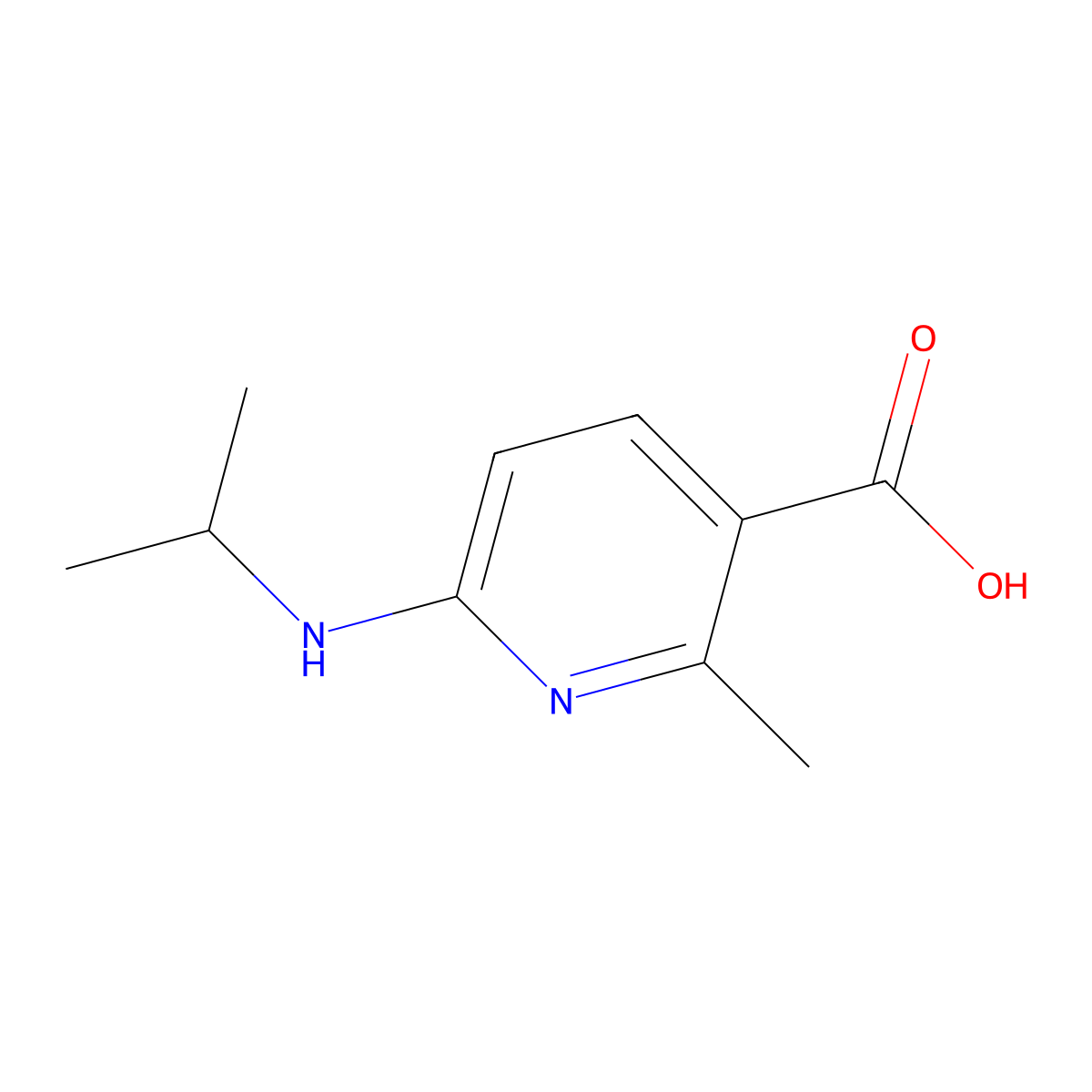 6-(Isopropylamino)-2-methylnicotinic acid molecular structure, CAS 1355233-61-2