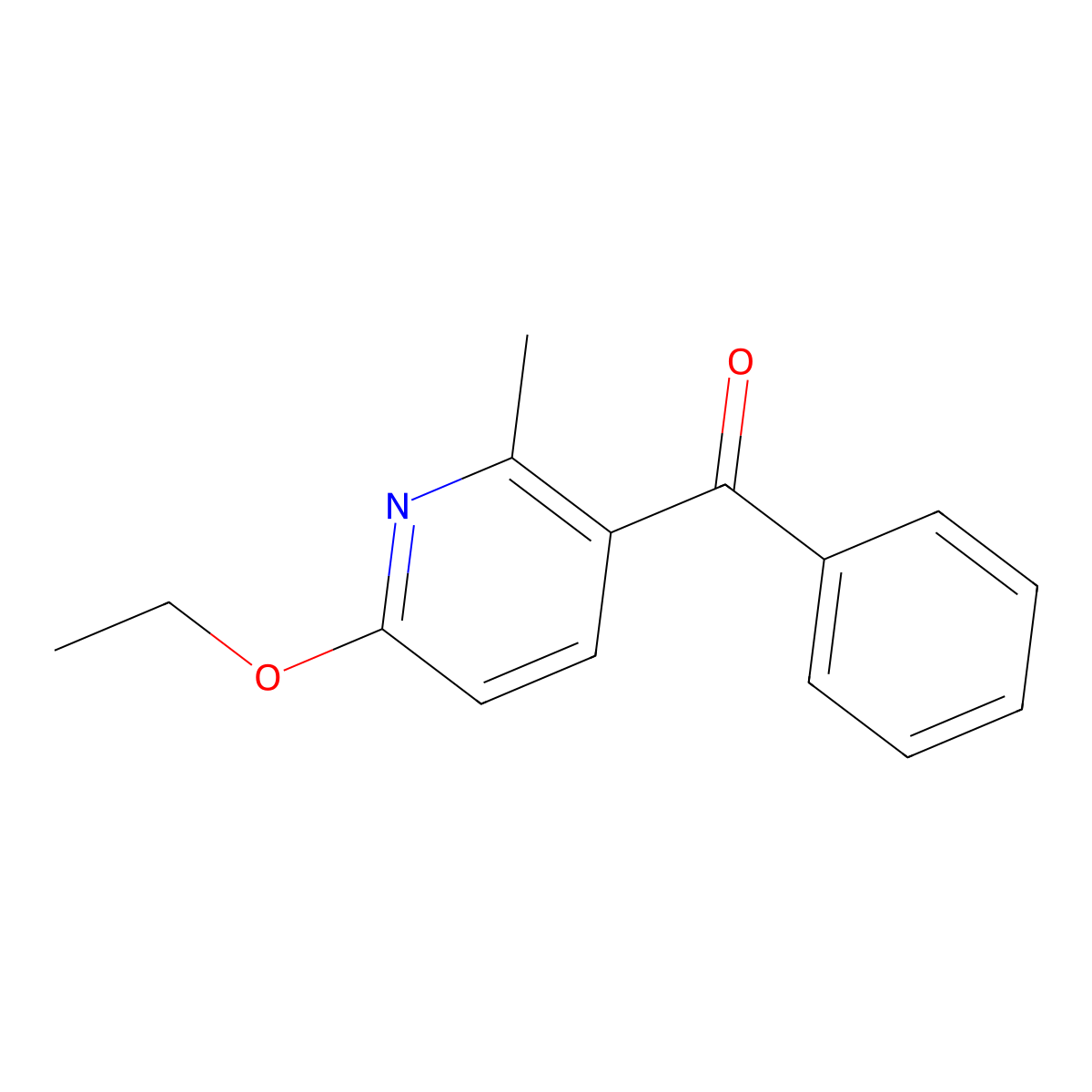 (6-Ethoxy-2-methyl-3-pyridinyl)phenylmethanone molecular structure, CAS 1355234-05-7