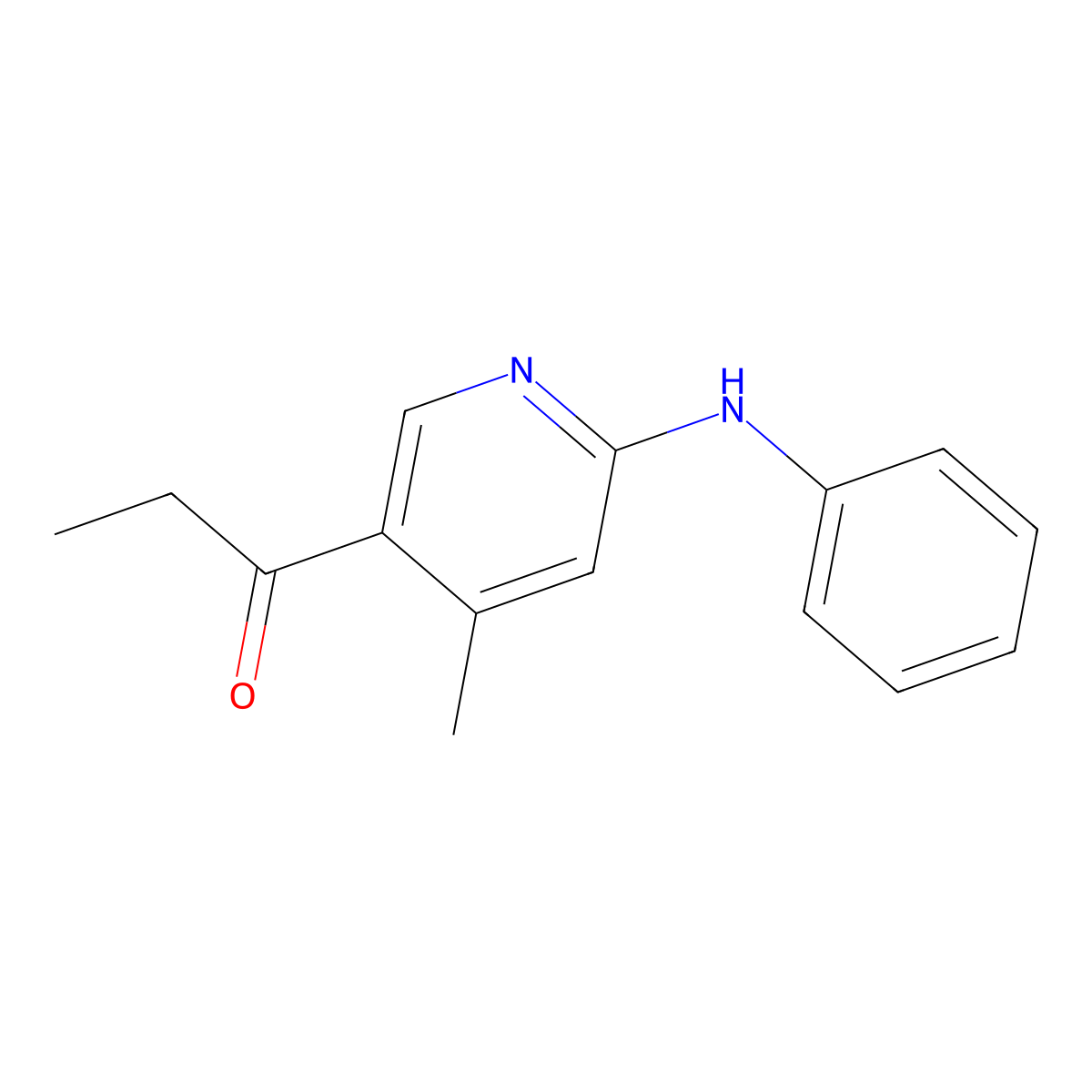 1-(4-Methyl-6-(phenylamino)pyridin-3-yl)propan-1-one molecular structure, CAS 1355234-27-3