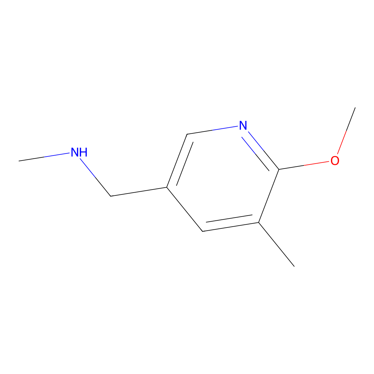 [(6-Methoxy-5-methylpyridin-3-yl)methyl](methyl)amine molecular structure, CAS 1355236-21-3