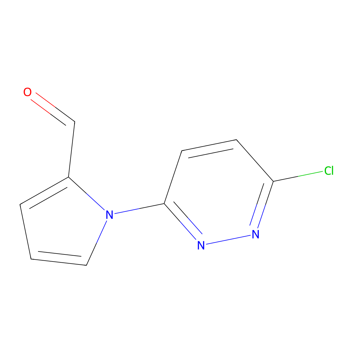 1-(6-Chloropyridazin-3-yl)-1H-pyrrole-2-carbaldehyde molecular structure, CAS 1355236-33-7