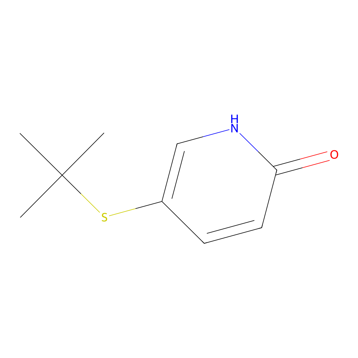5-(tert-Butylthio)pyridin-2-ol molecular structure, CAS 1355237-38-5