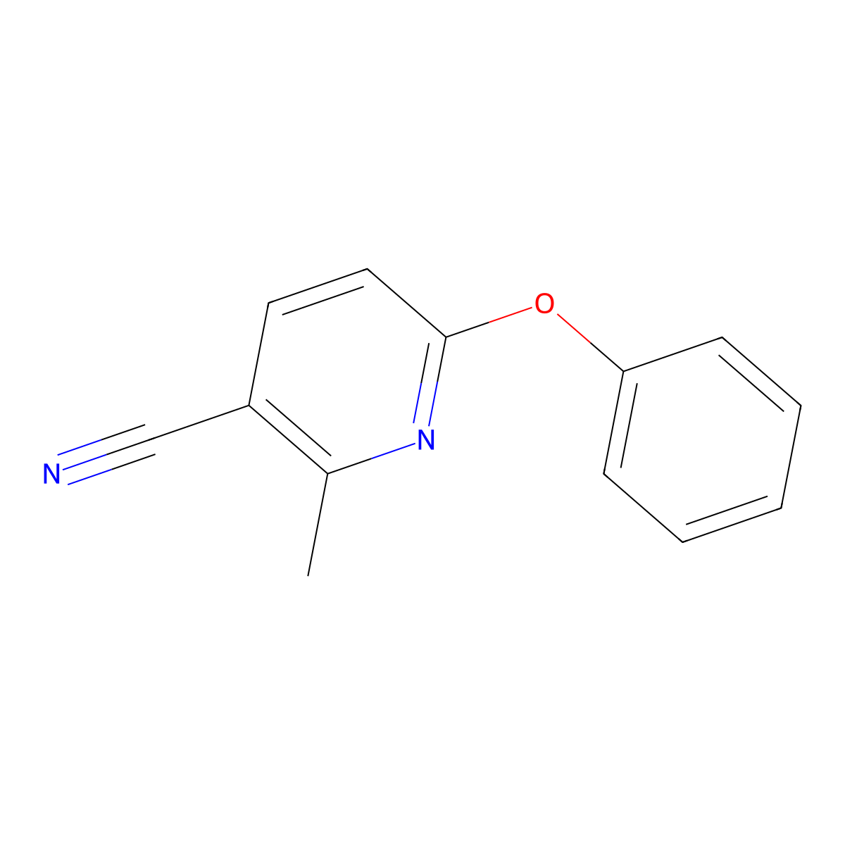 2-Methyl-6-phenoxynicotinonitrile molecular structure, CAS 1355237-75-0