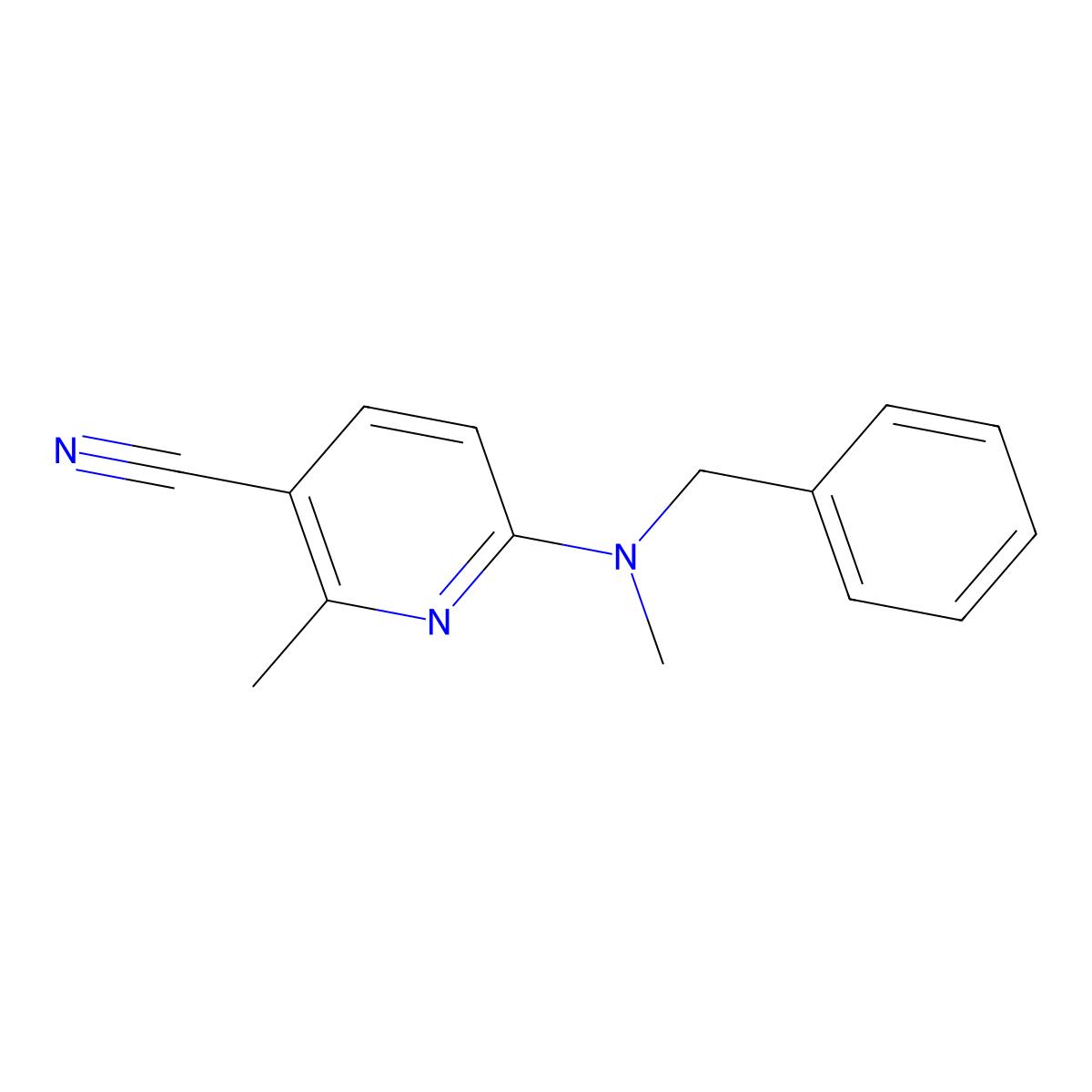 6-(Benzyl(methyl)amino)-2-methylnicotinonitrile molecular structure, CAS 1355237-86-3