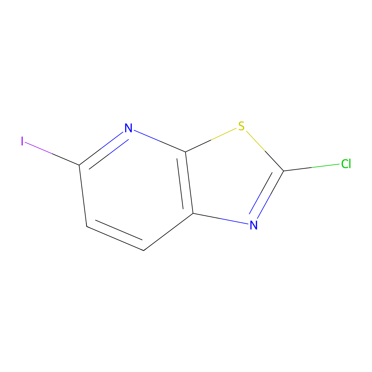 2-Chloro-5-iodo-(1,3)thiazolo(5,4-b)pyridine molecular structure, CAS 1355241-54-1