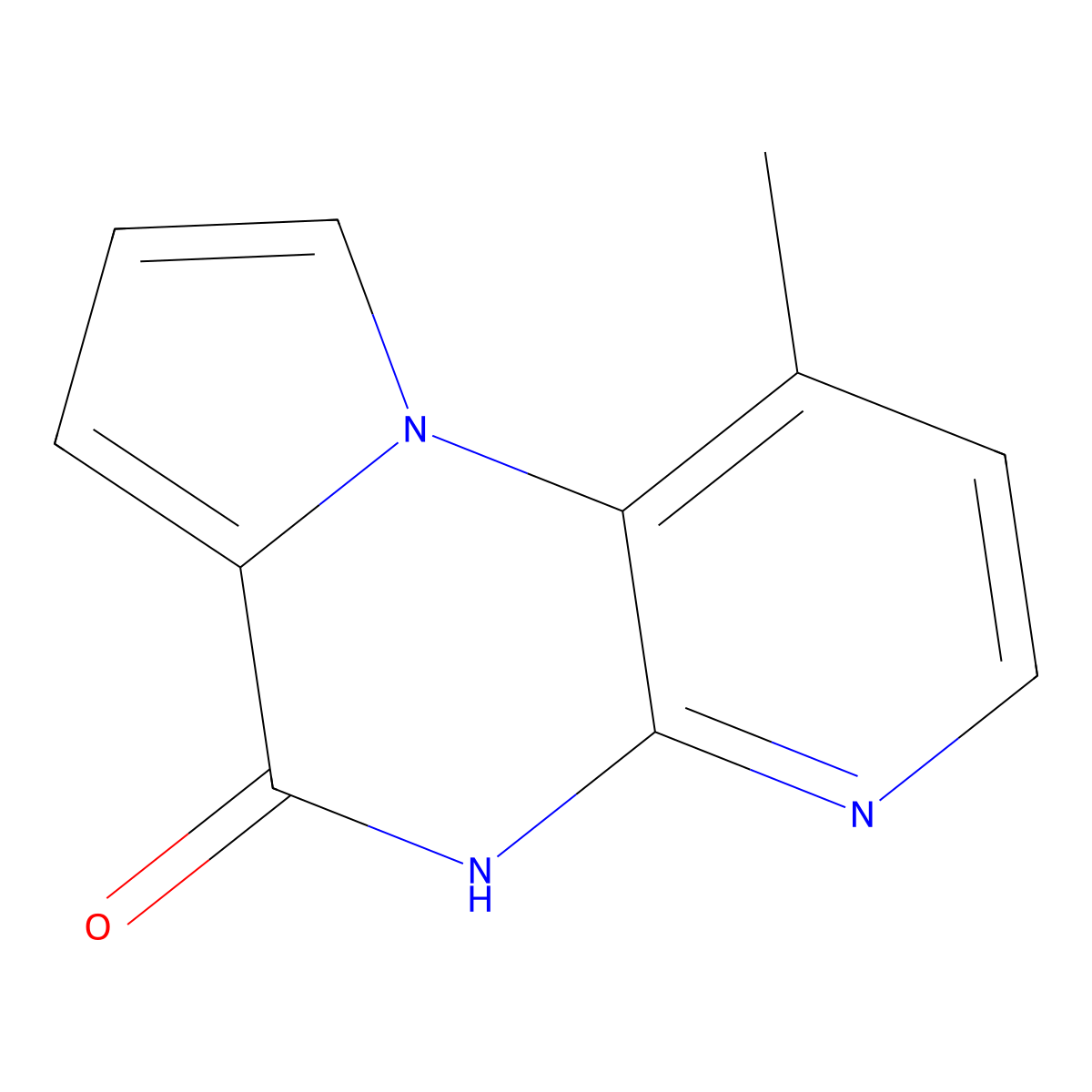 1-Methylpyrido[2,3-e]pyrrolo[1,2-a]pyrazin-6(5H)-one molecular structure, CAS 1355244-58-4