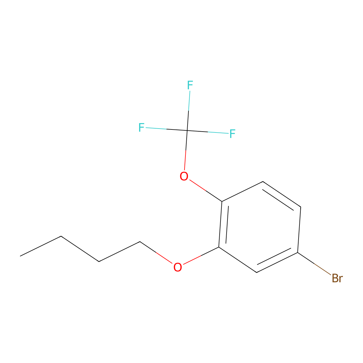 4-Bromo-2-butoxy-1-(trifluoromethoxy)benzene molecular structure, CAS 1355246-82-0