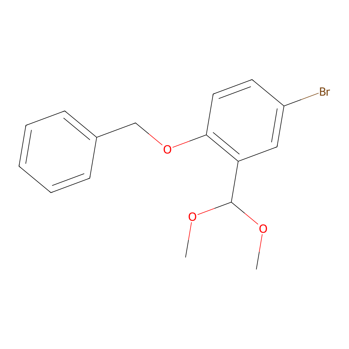 1-(Benzyloxy)-4-bromo-2-(dimethoxymethyl)benzene molecular structure, CAS 1355247-00-5