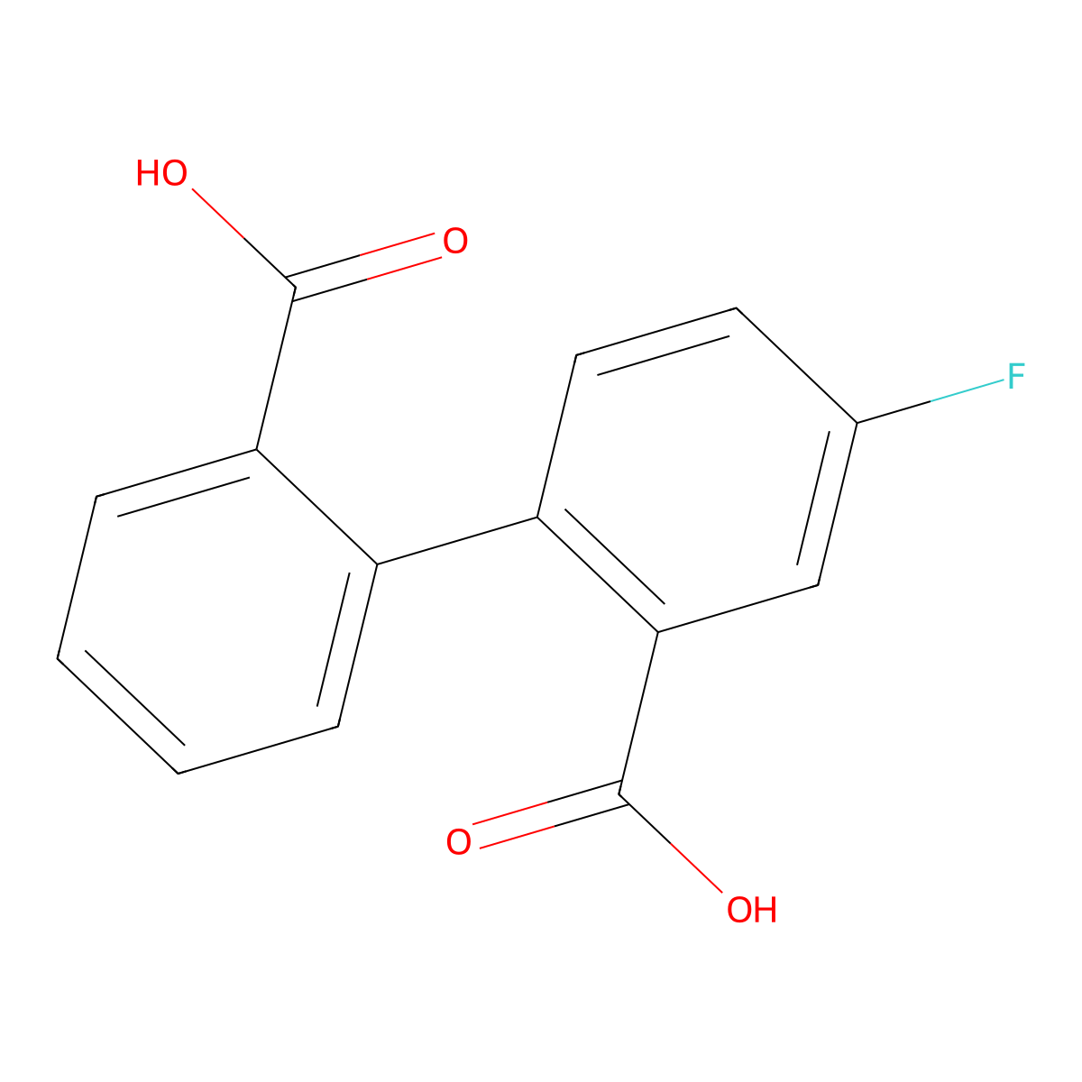 2-(2-Carboxyphenyl)-5-fluorobenzoic acid molecular structure, CAS 1355247-36-7