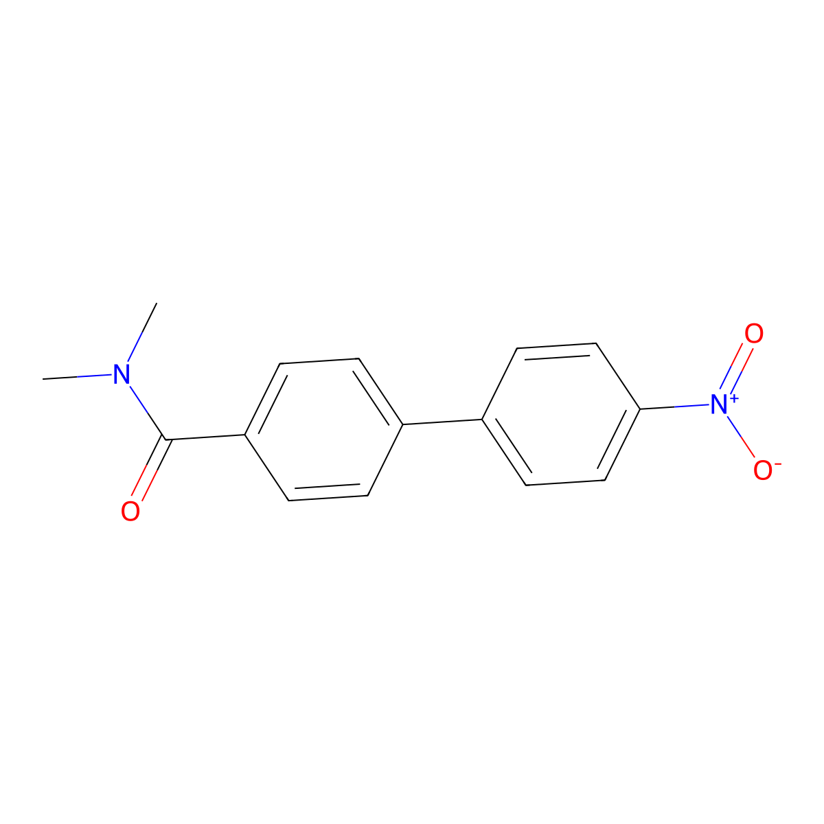 N,N-Dimethyl-4-(4-nitrophenyl)benzamide molecular structure, CAS 1355247-57-2