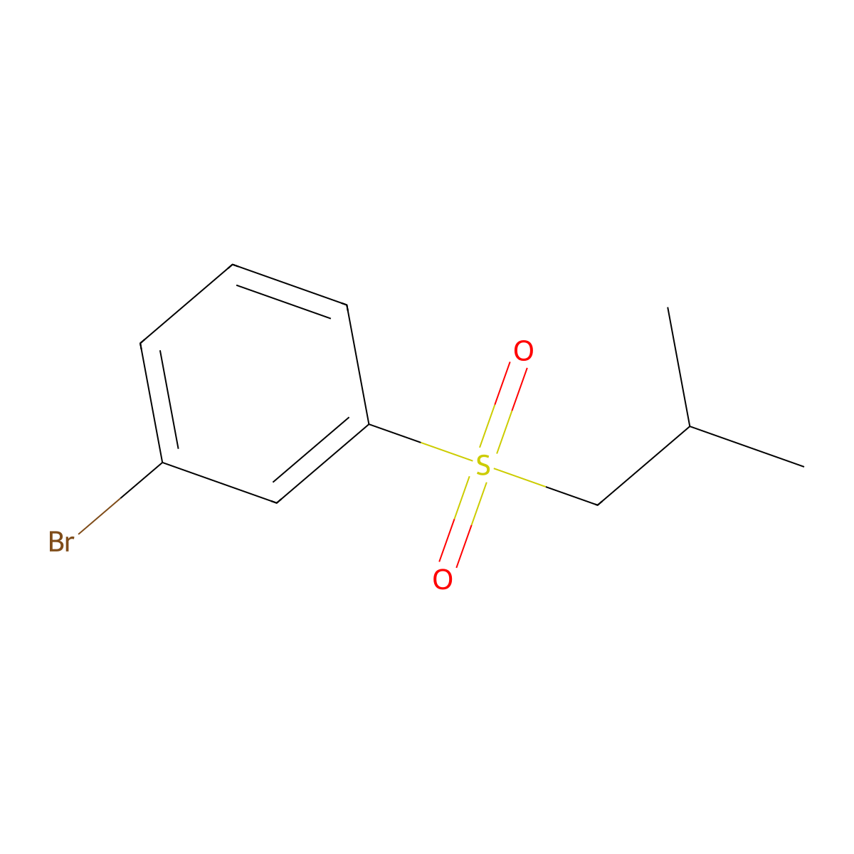 1-Bromo-3-(isobutanesulfonyl)benzene molecular structure, CAS 1355247-79-8