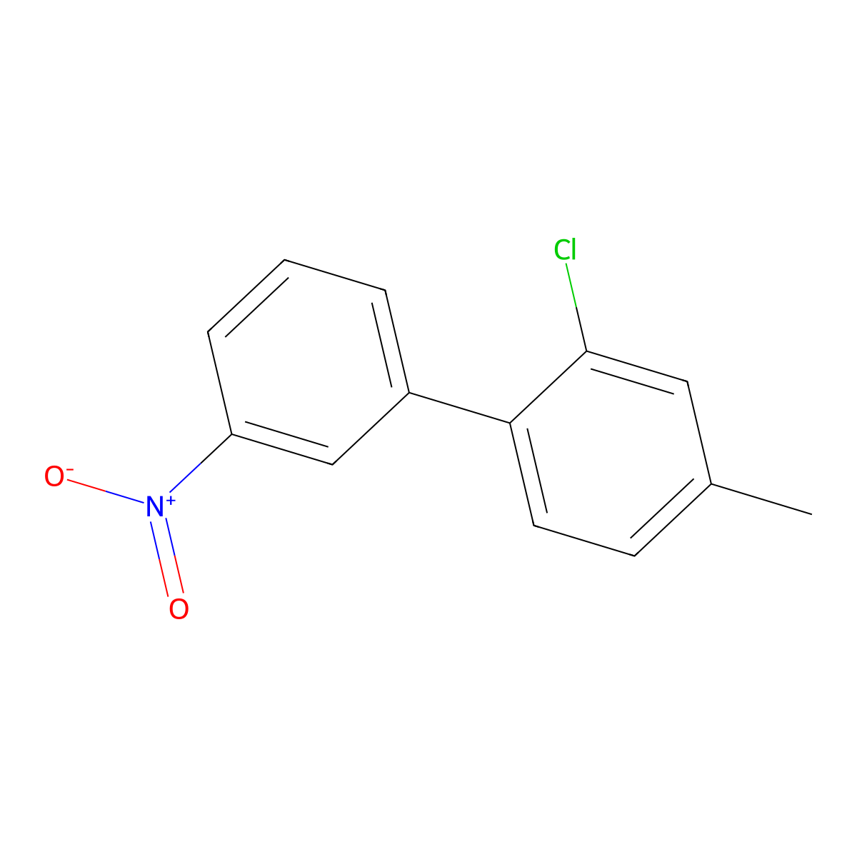 2-Chloro-4-methyl-1-(3-nitrophenyl)benzene molecular structure, CAS 1355247-82-3