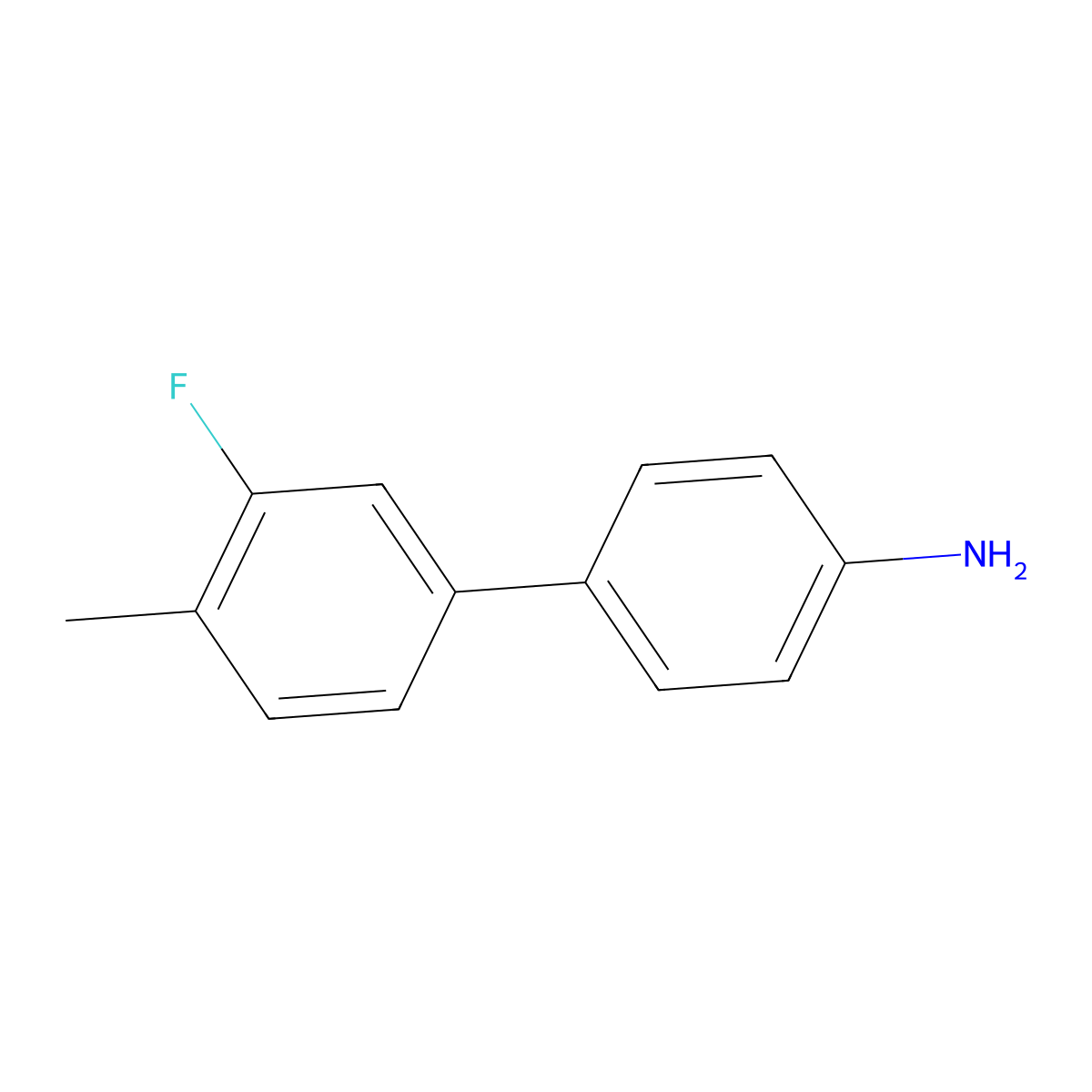 4-(3-Fluoro-4-methylphenyl)aniline molecular structure, CAS 1355247-93-6