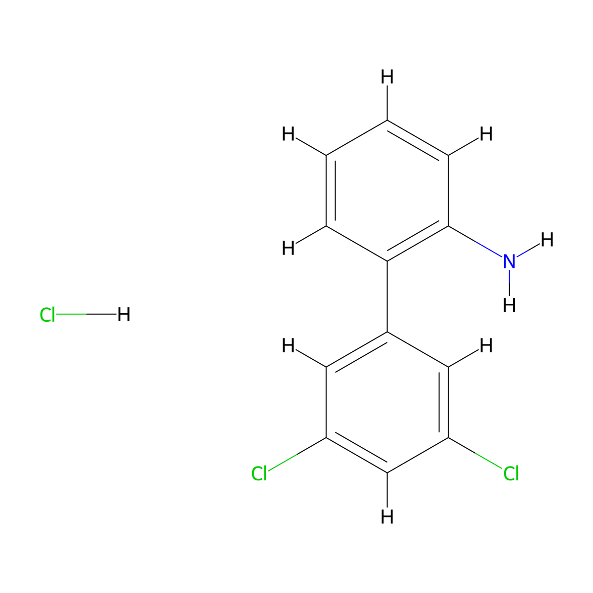 2-(3,5-Dichlorophenyl)aniline hydrochloride molecular structure, CAS 1355248-02-0