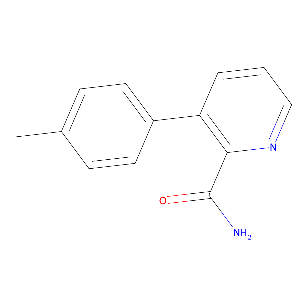 3-(4-Methylphenyl)pyridine-2-carboxamide molecular structure, CAS 1355248-09-7